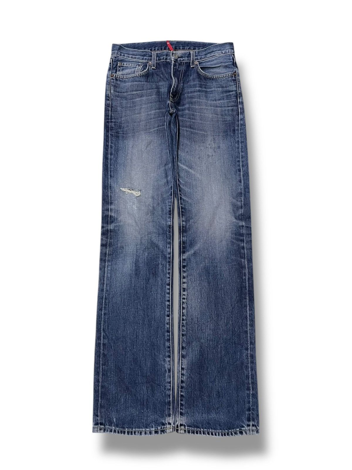 Uniqlo Vintage Uniqlo UJ Japan - Faded Wash, Distressed Denim Size US 31 - 2 Thumbnail