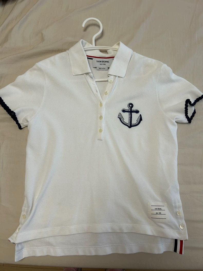 Thom Browne Thom Browne Pearl and earth ship anchor embroidery short s Size XS / US 0-2 / IT 36-38 - 1 Thumbnail