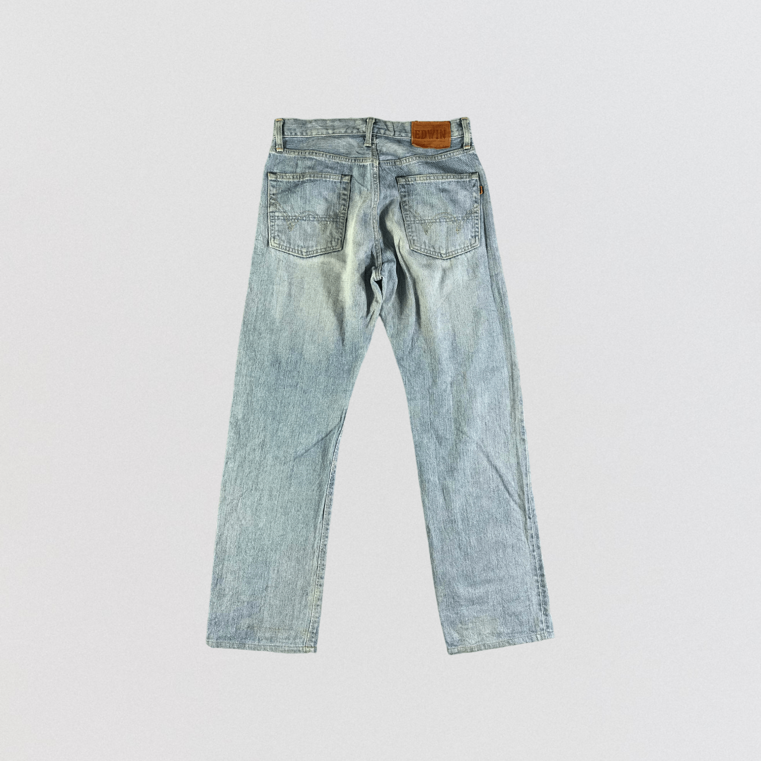 Edwin Vintage Blue Wash Edwin 505 Selvedge Jeans-JM3694 Size US 33 - 2 Thumbnail