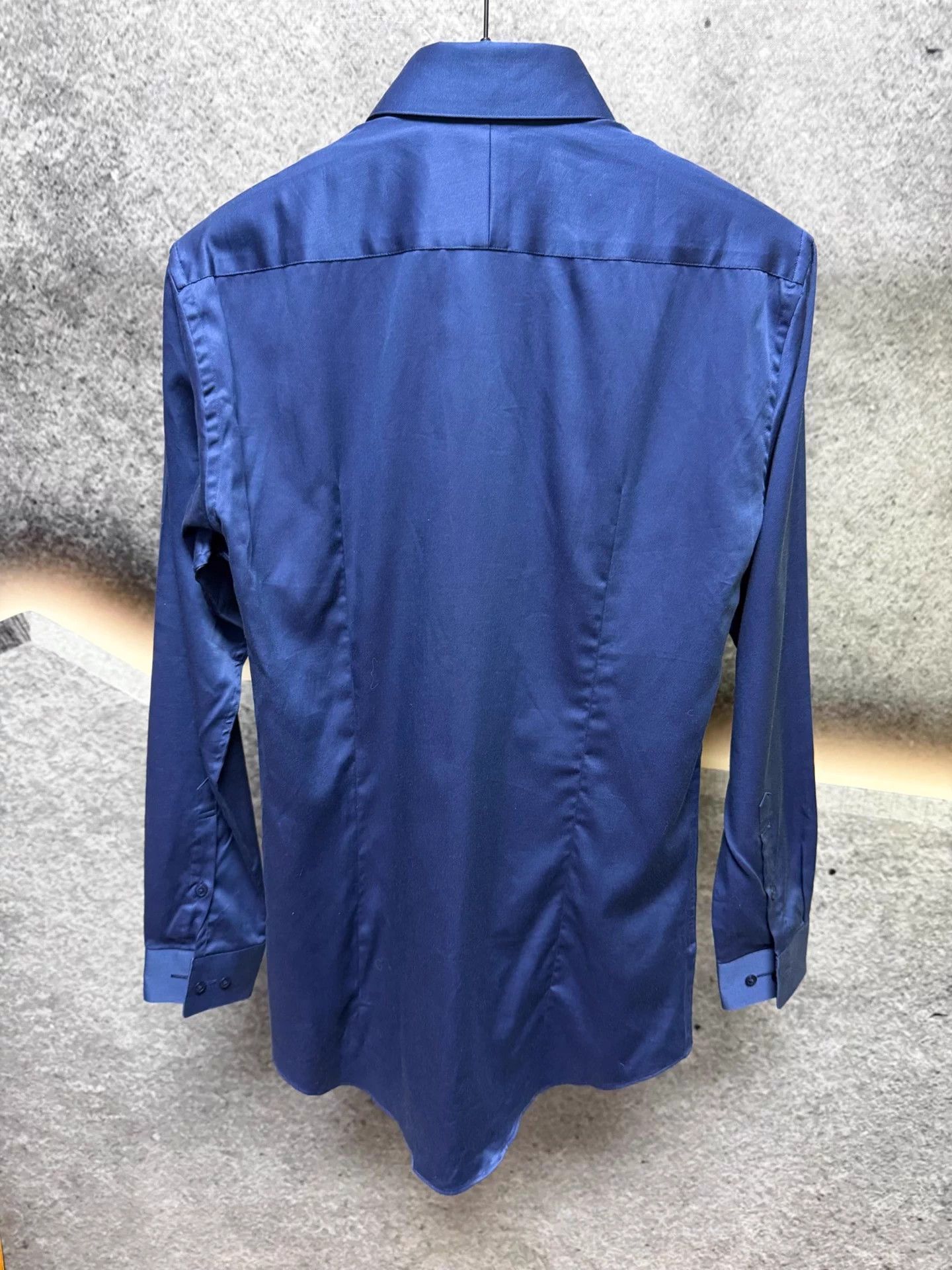 Burberry Burberry Black Label Men's Navy Long Sleeve Shirt 39 Size US XXS / EU 40 - 2 Thumbnail