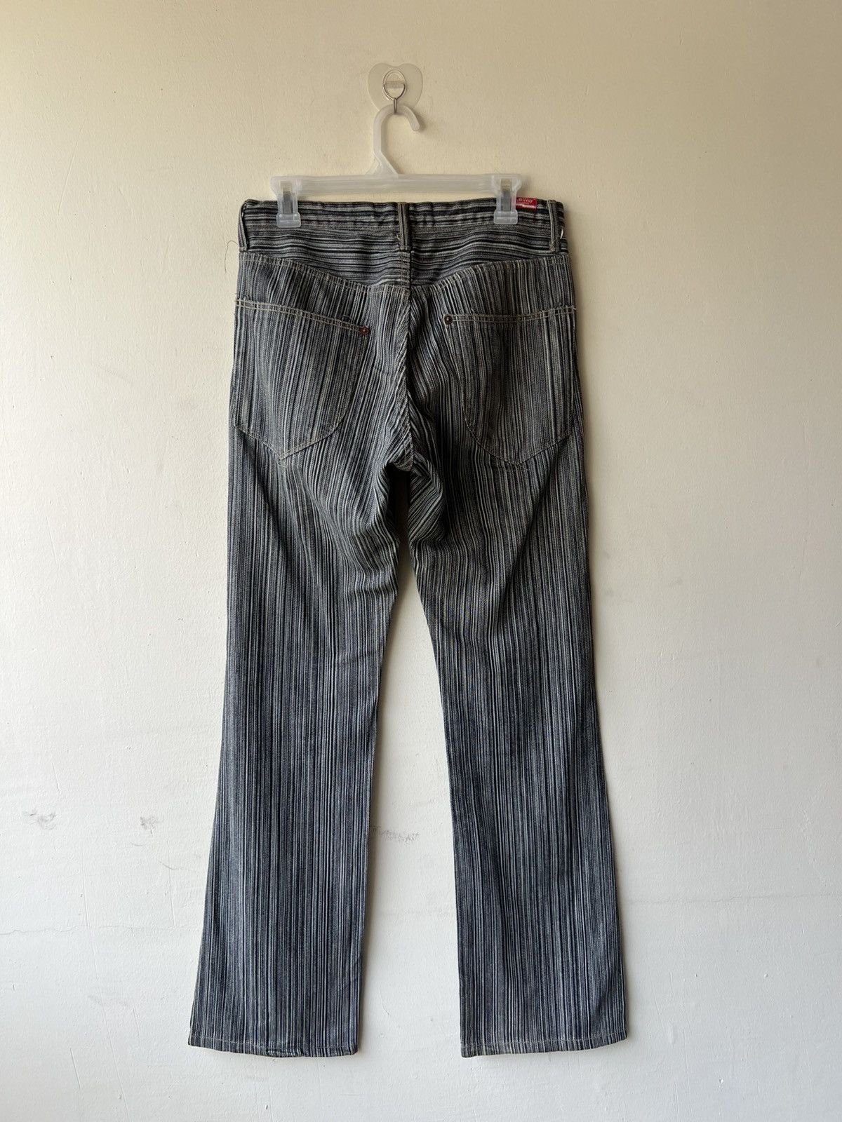 Schlussel BLUE WAY Japan Striped Flare Jeans Size US 30 / EU 46 - 3 Thumbnail