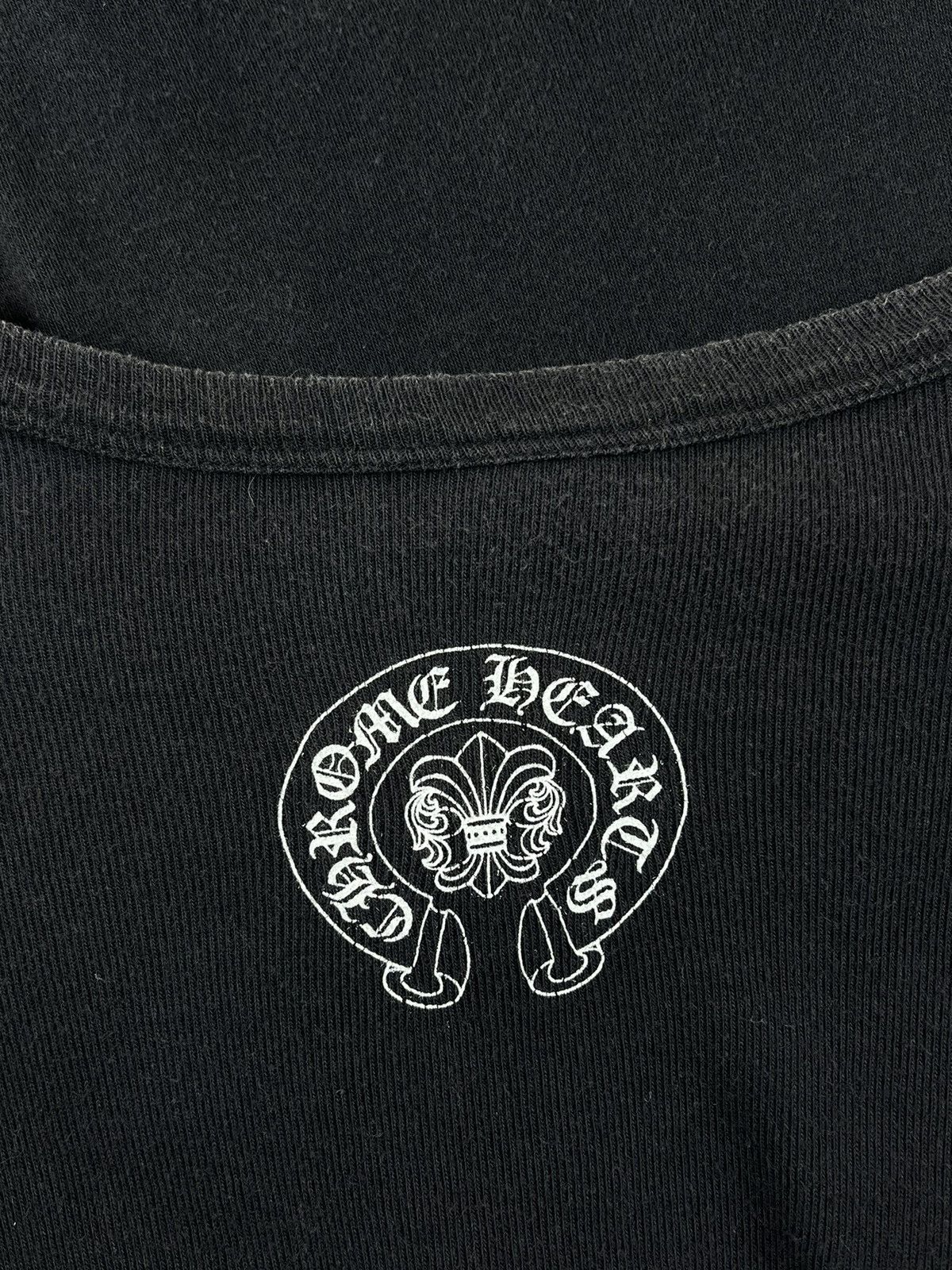 Chrome Hearts Fleur De Lis Sleeve Ribbed Longsleeve Tshirt