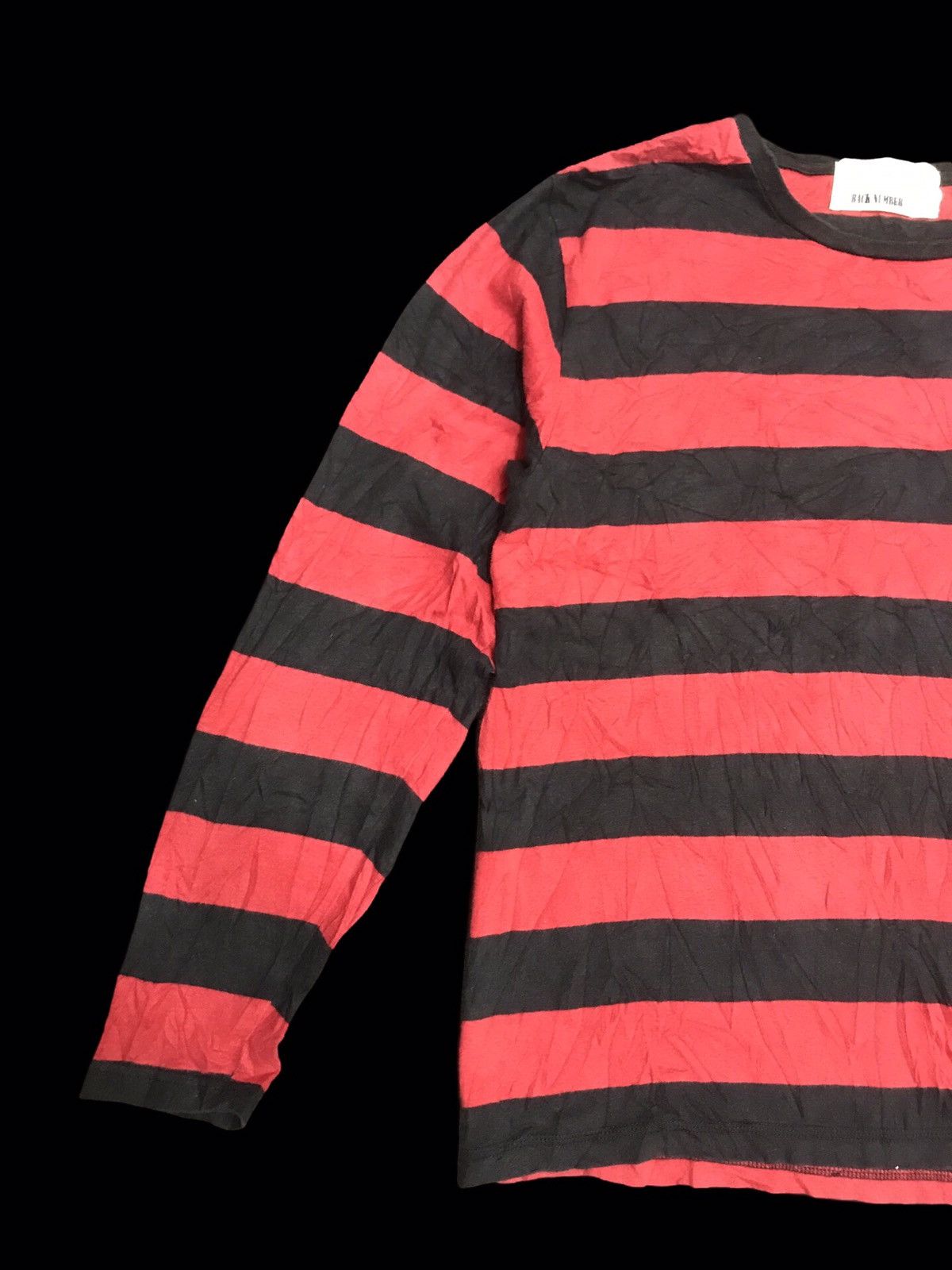 Japanese Brand 💥KURT COBAIN STYLE💥Back Number Japan Prisoner Stripe Shirt Size US S / EU 44-46 / 1 - 4 Thumbnail