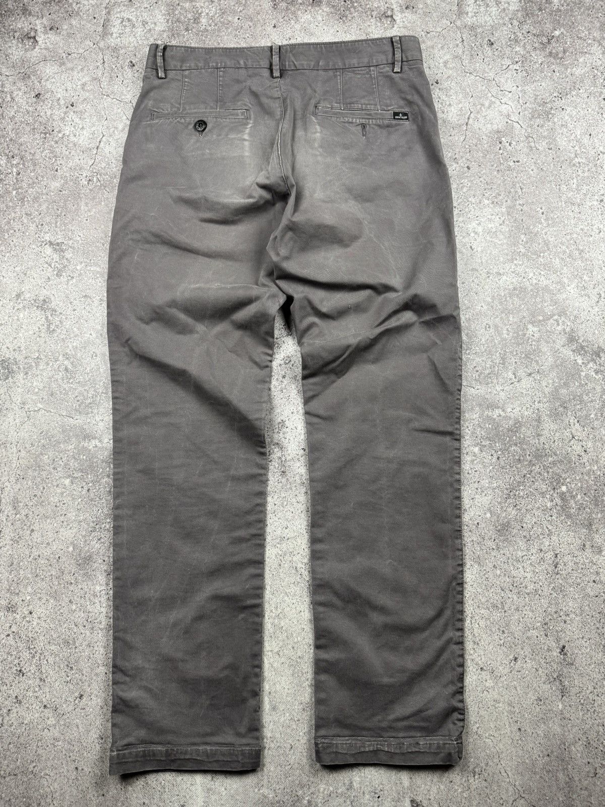 Stone Island Vintage Stone Island Faded Garment Dyed Pants Chinos Distres Size US 33 - 1 Thumbnail