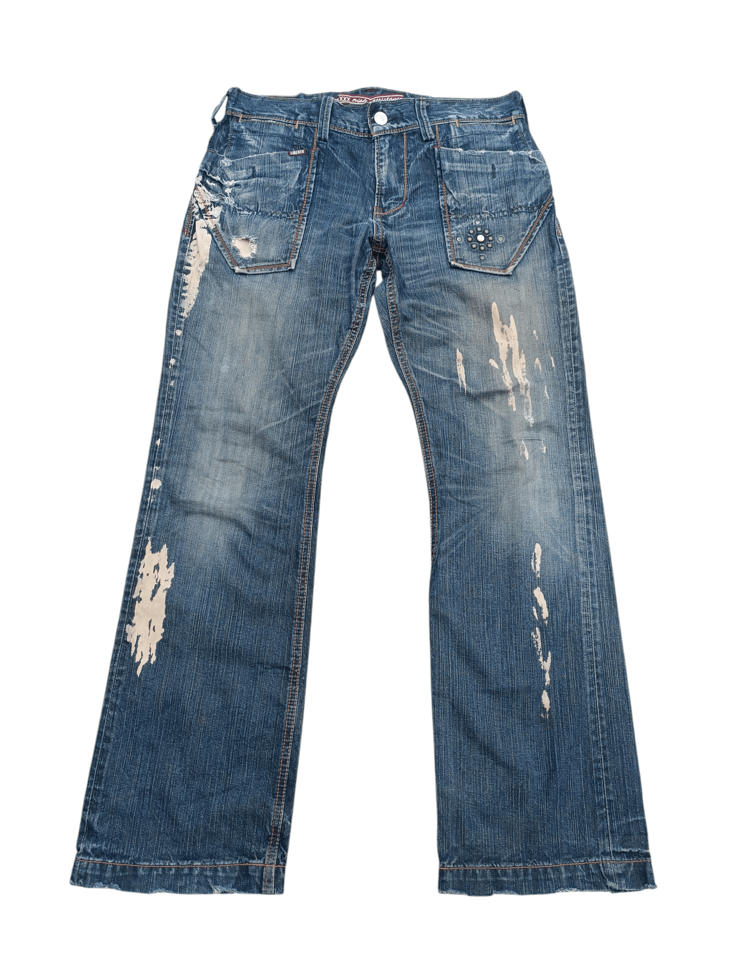 Hysteric Glamour × Japanese Brand RARE 🔥 Japan 🇯🇵 Liberto Distressed Design Size US 34 / EU 50 - 2 Thumbnail