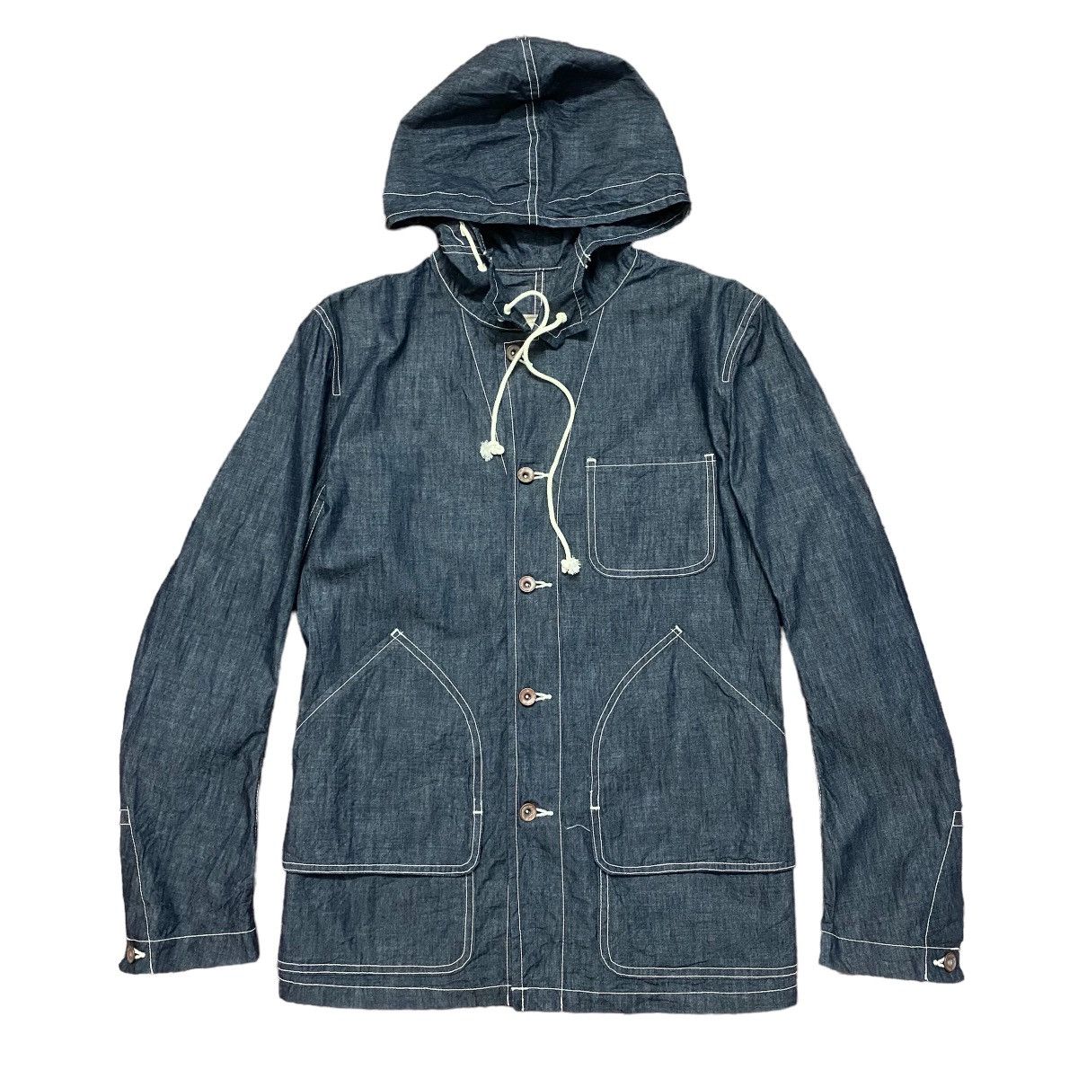 Momotaro Jeans Japanese Chambray Jacket by ink Japan Denim Iron Heart Size US S / EU 44-46 / 1 - 1 Thumbnail