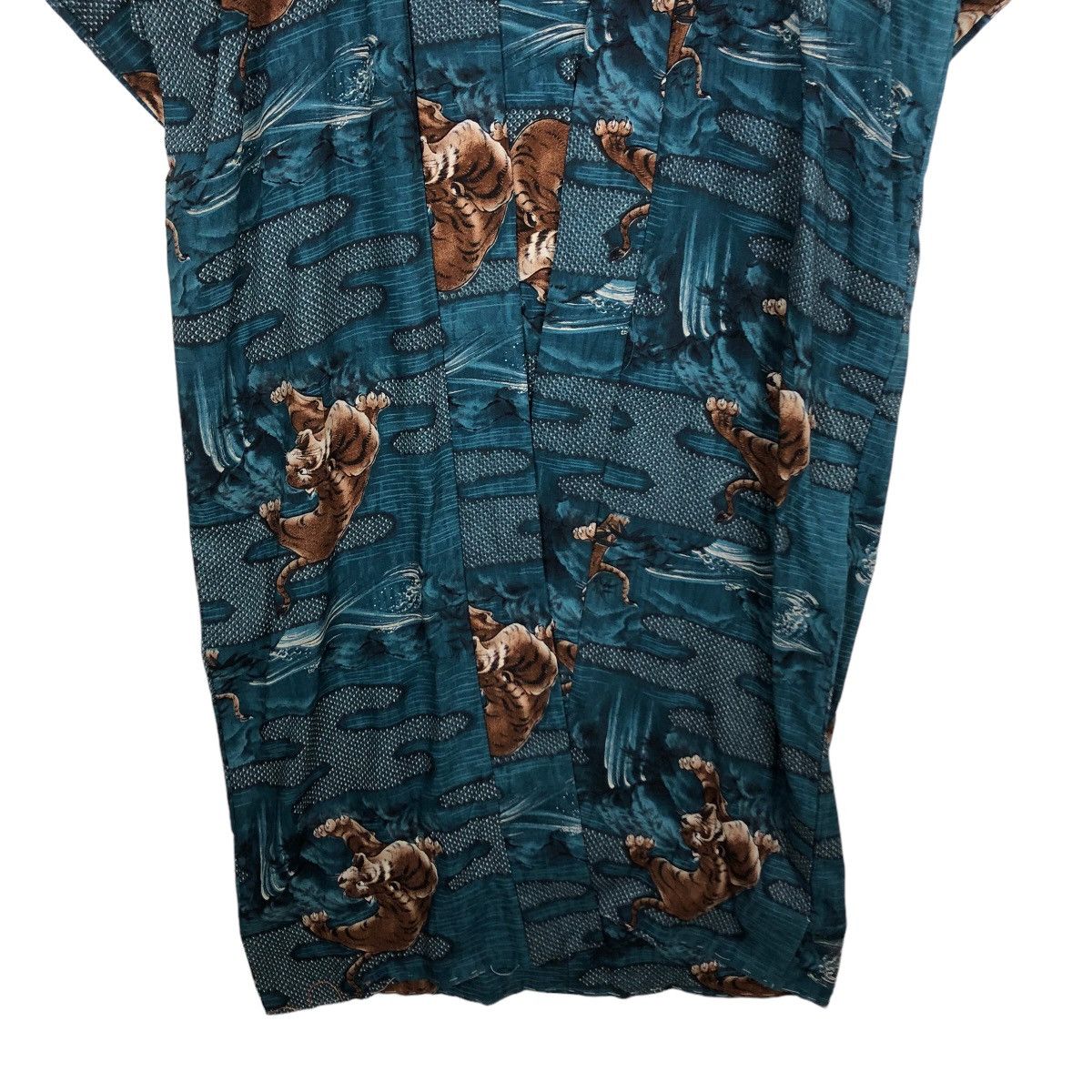 Japanese Brand 🔥90’s Vintage Traditional Japanese Kimono Over Print Tiger Size L / US 10 / IT 46 - 4 Thumbnail