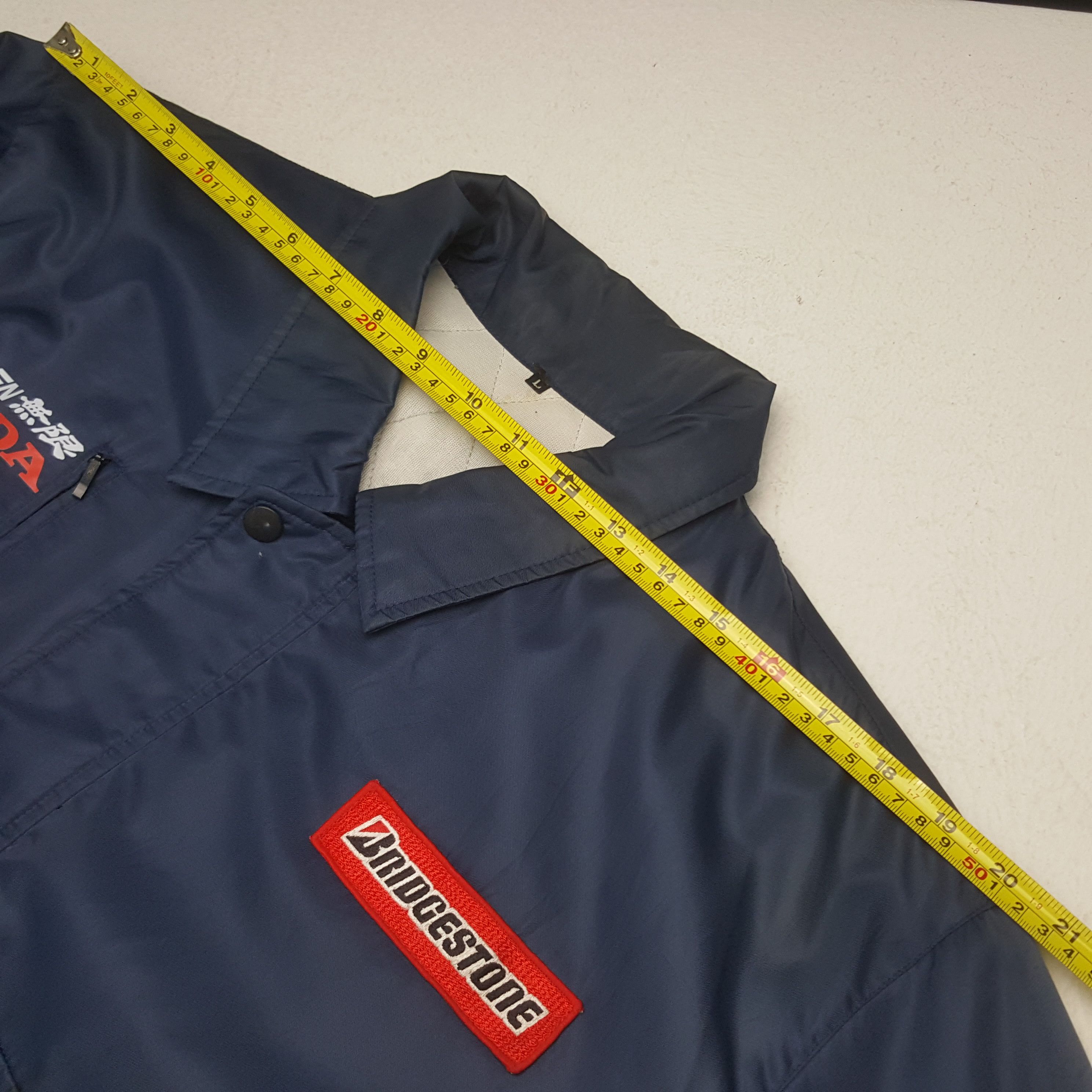 Honda Vintage Mugen Honda Bridgestone Racing Custom Jacket C300N24 Size US L / EU 52-54 / 3 - 7 Thumbnail