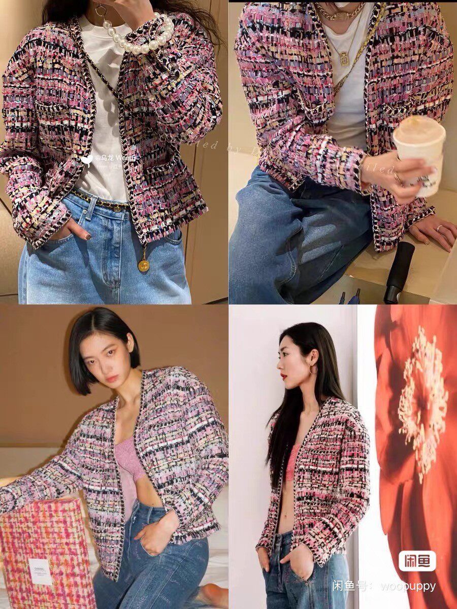 Chanel Chanel 2022 Spring/Summer Pink Tweed Jacket Size XS / US 0-2 / IT 36-38 - 1 Thumbnail