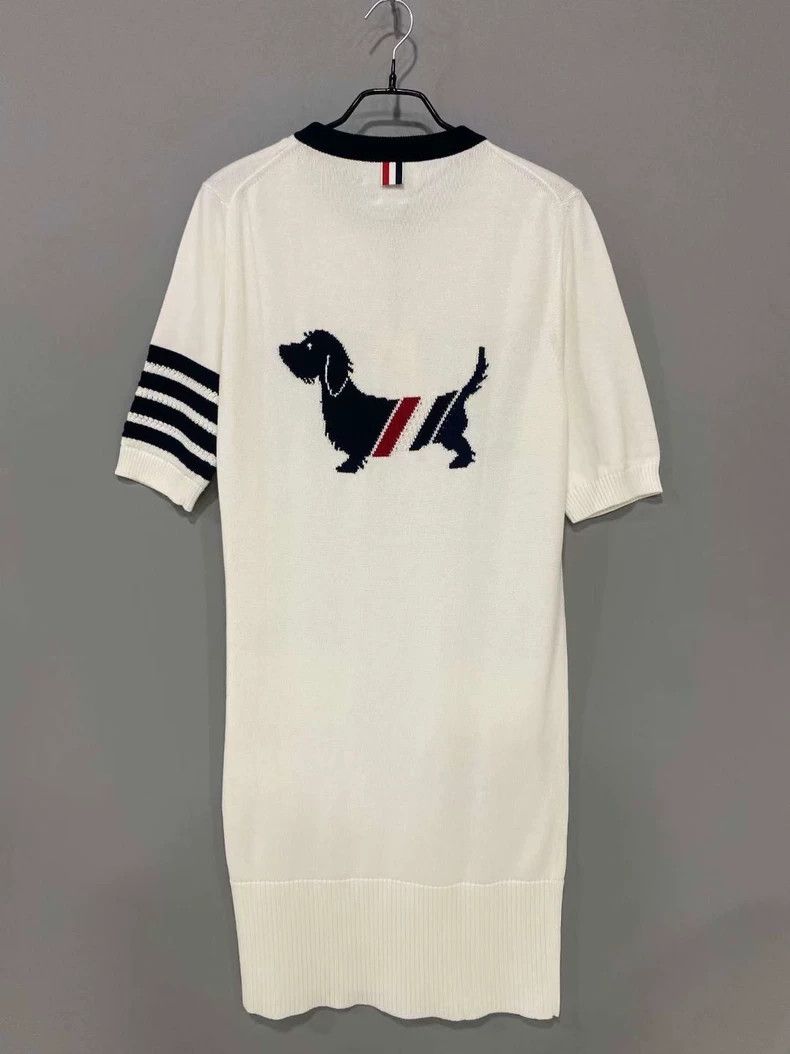 Thom Browne Thom Browne Classic wool striped puppy dress Size M / US 6-8 / IT 42-44 - 1 Thumbnail
