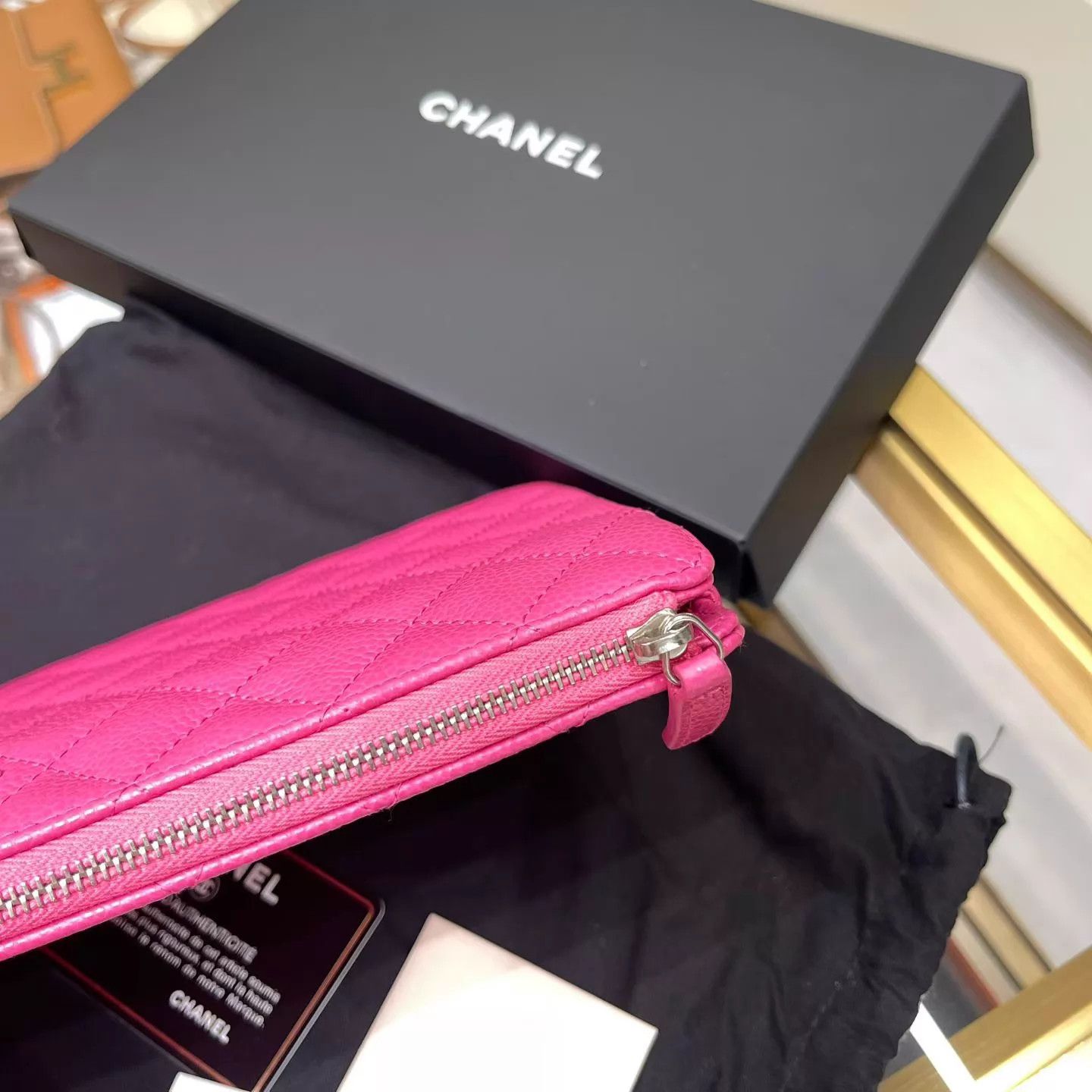 Chanel Chanel Litchi Cowhide Unused Clutch 26x12 AK940 Size ONE SIZE - 7 Thumbnail