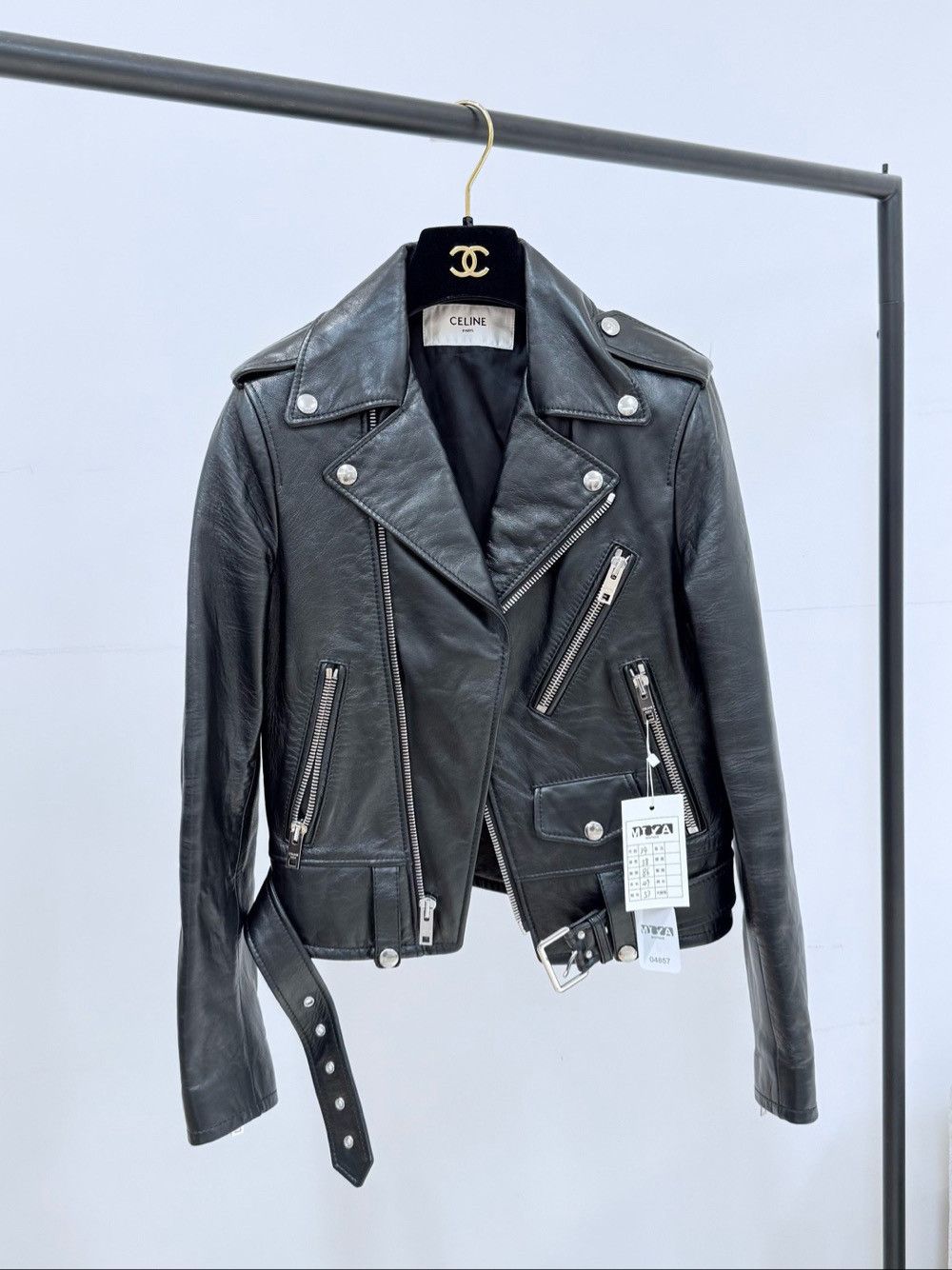 Celine Celine Leather Biker Jacket Size 34 Size XS / US 0-2 / IT 36-38 - 1 Thumbnail