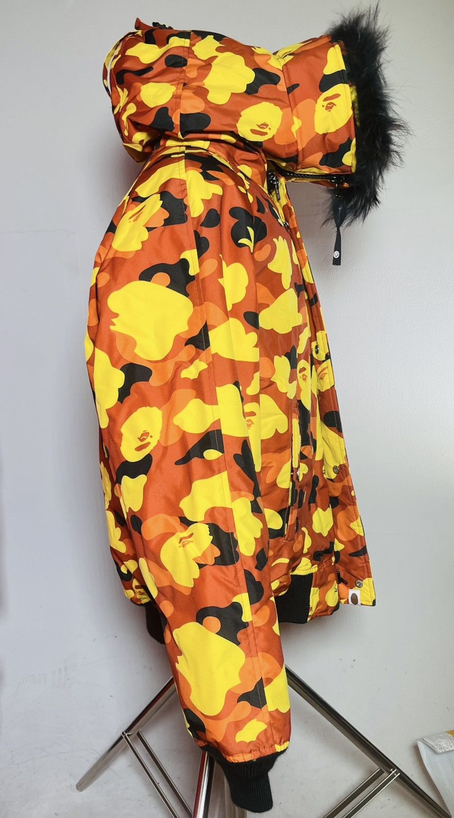 Bape BAPE ORANGE CAMO SNOWBOARD BOMBER FUR JACKET Size US M / EU 48-50 / 2 - 3 Thumbnail