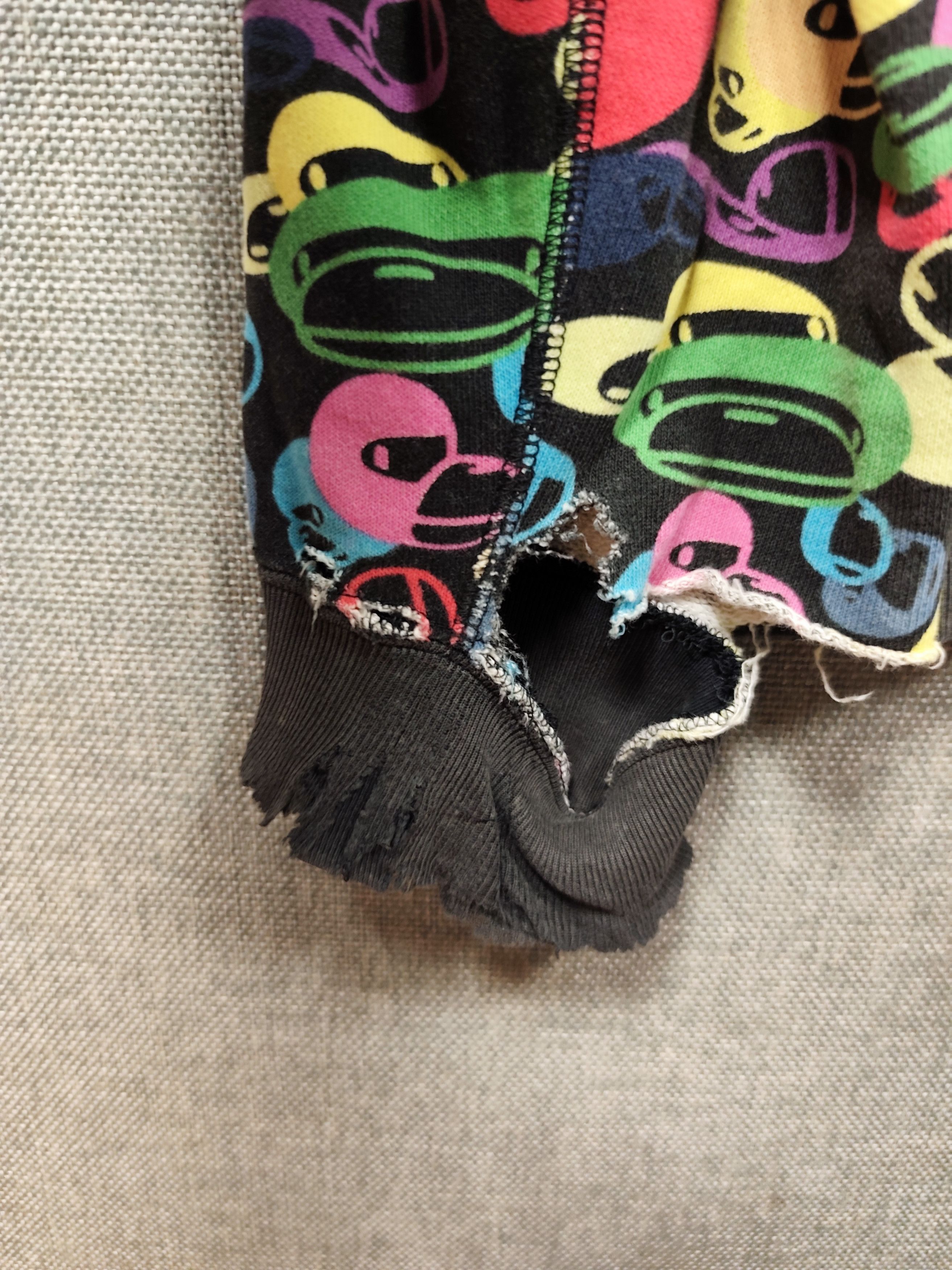 Bape × Vintage 2007 BAPE Baby Milo Multi Camo Full Zip Distressed Size US M / EU 48-50 / 2 - 12 Thumbnail