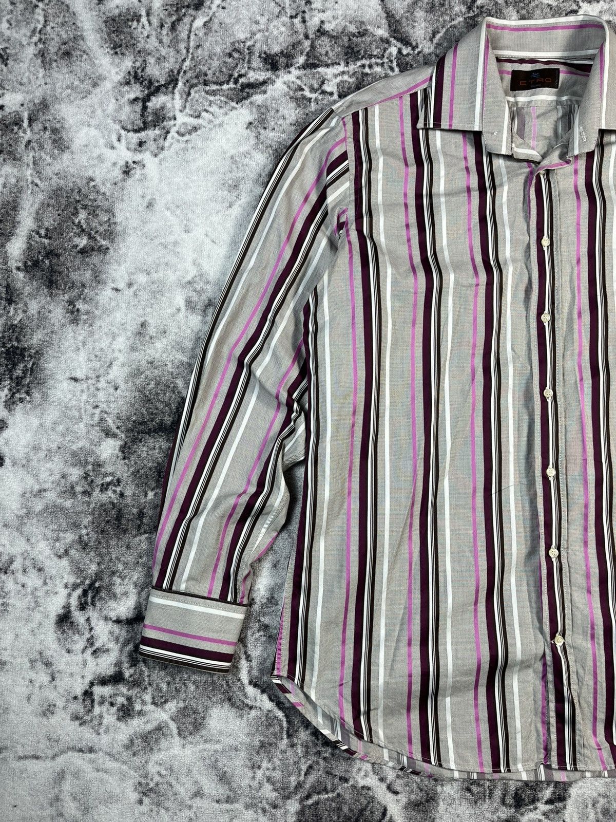 Etro Etro Milano Striped Button Up Shirt XL Size US XL / EU 56 / 4 - 2 Thumbnail