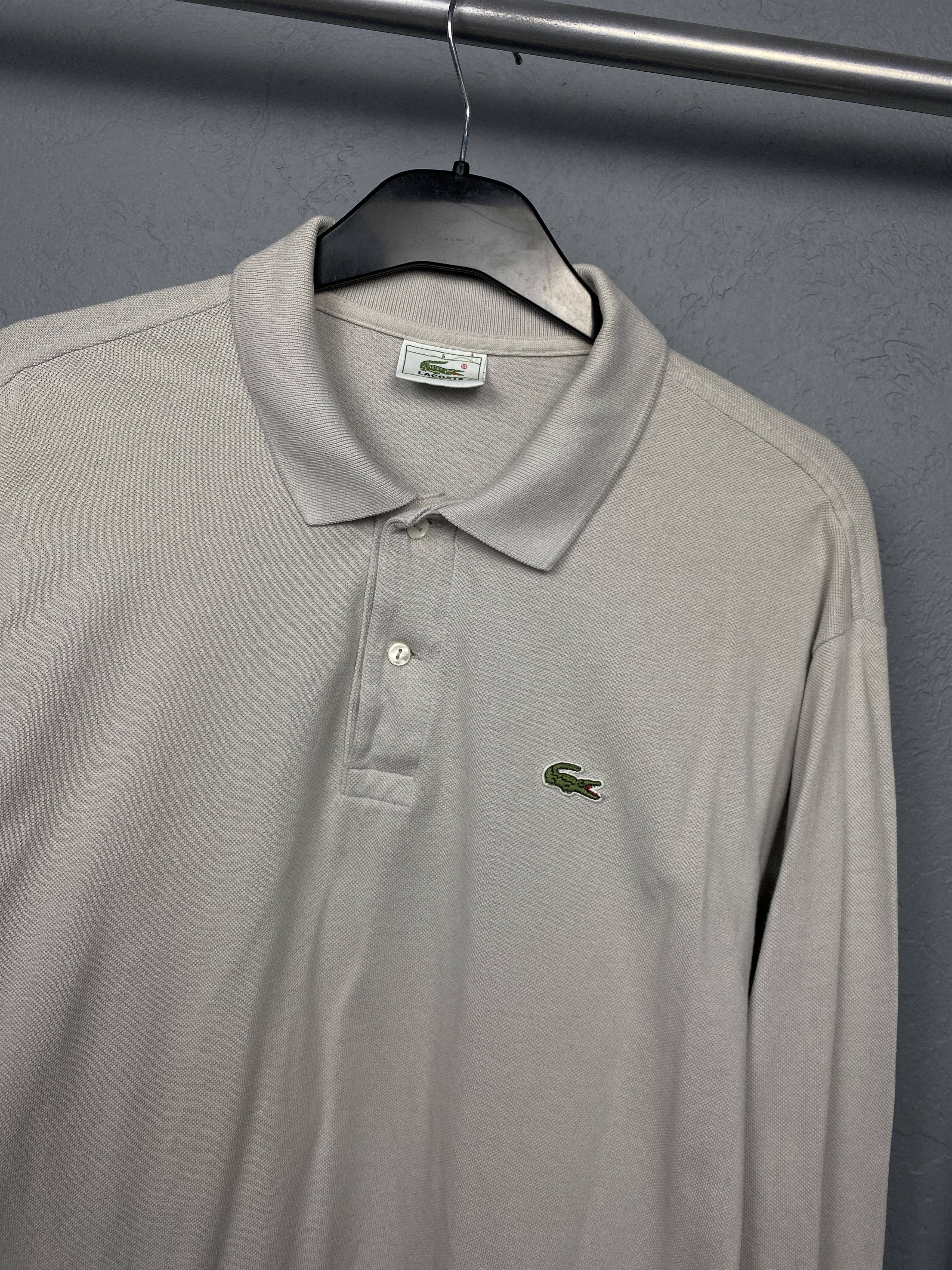 Lacoste Lacoste Vintage Mens Long Sleeve Polo Shirt Size 6 XL Size US XL / EU 56 / 4 - 2 Thumbnail