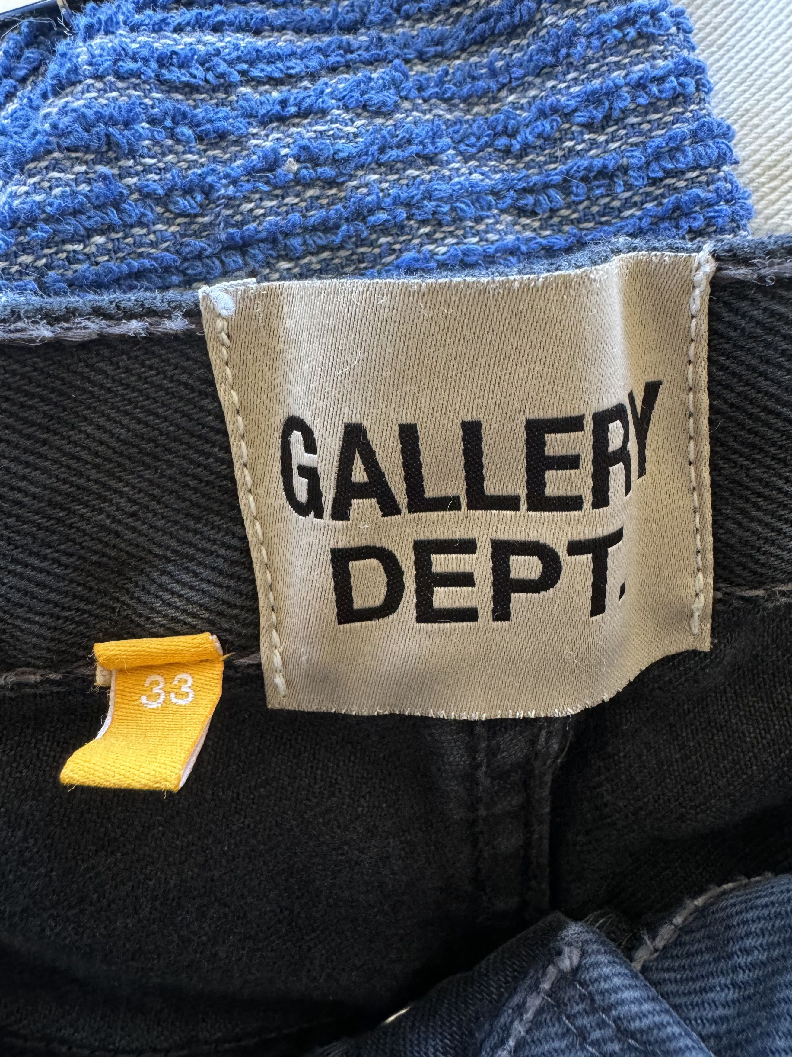 Gallery Dept. 1/1 Black Gallery Dept Flares W G Patches Size US 33 - 16 Thumbnail