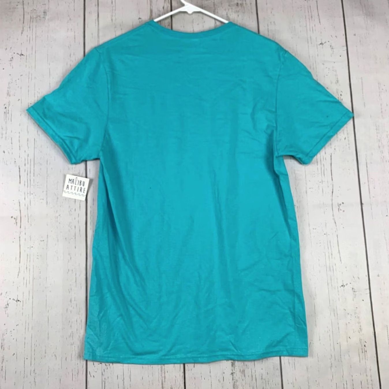 Fruit Of The Loom Fruit of the Loom T-Shirt Adult Medium Aqua Solid Beach Men Size US M / EU 48-50 / 2 - 2 Thumbnail