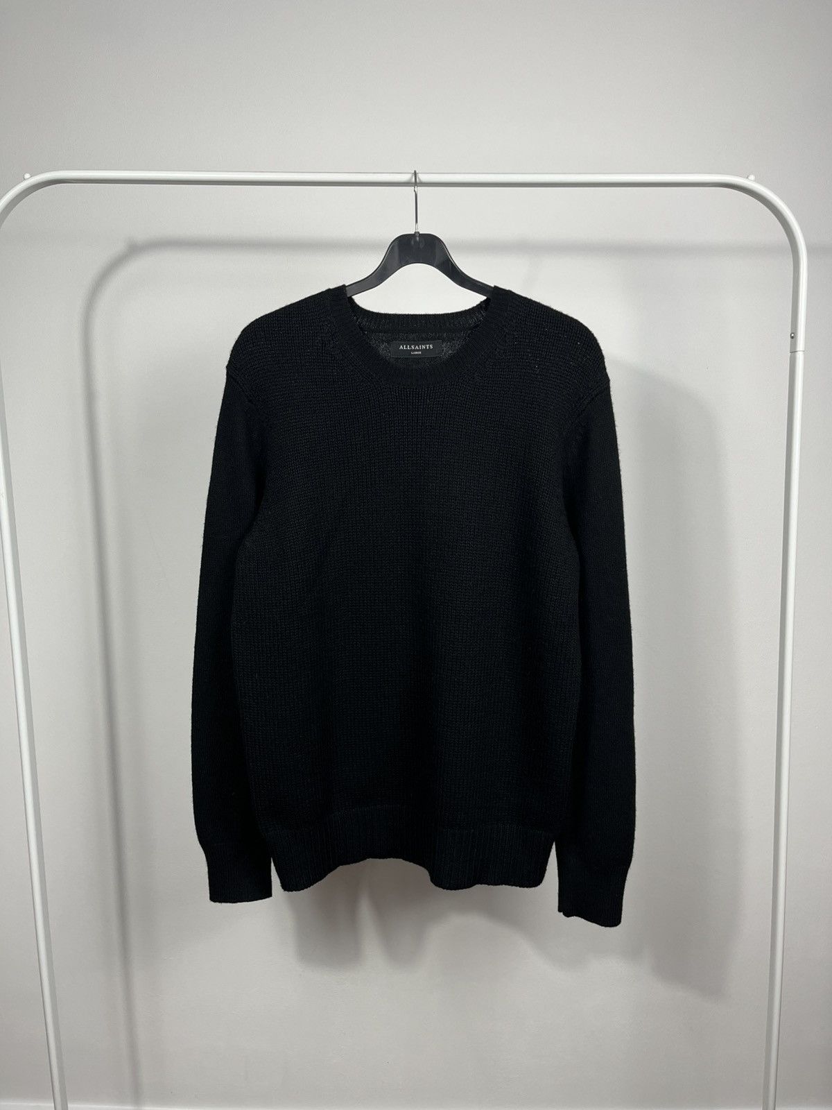Allsaints AllSaints black wool blend Arley crew knit sweater L Size US L / EU 52-54 / 3 - 1 Thumbnail