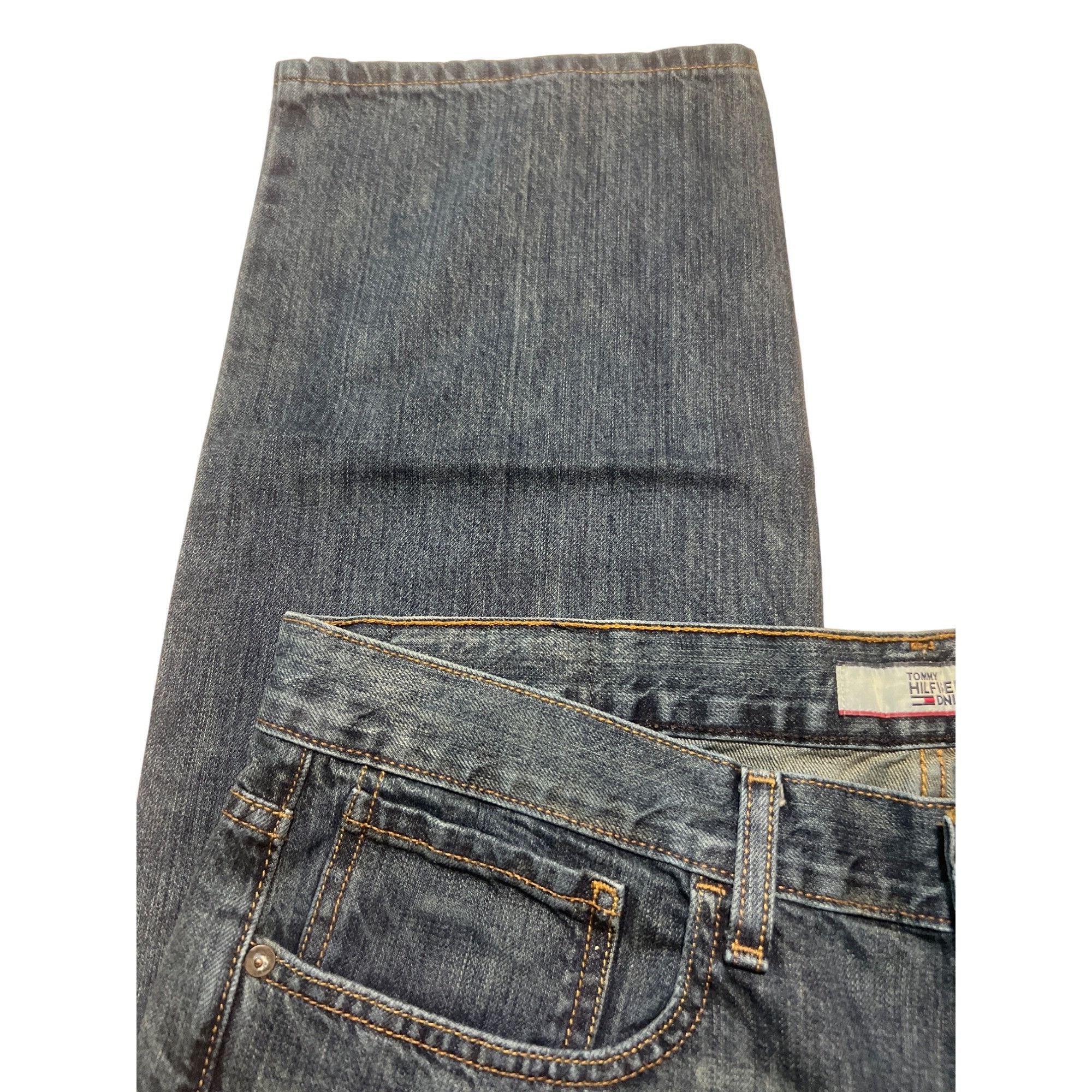Tommy Hilfiger Tommy Hilfiger Mens Blue Denim Jeans Straight Fit Classic St Size US 36 / EU 52 - 2 Thumbnail