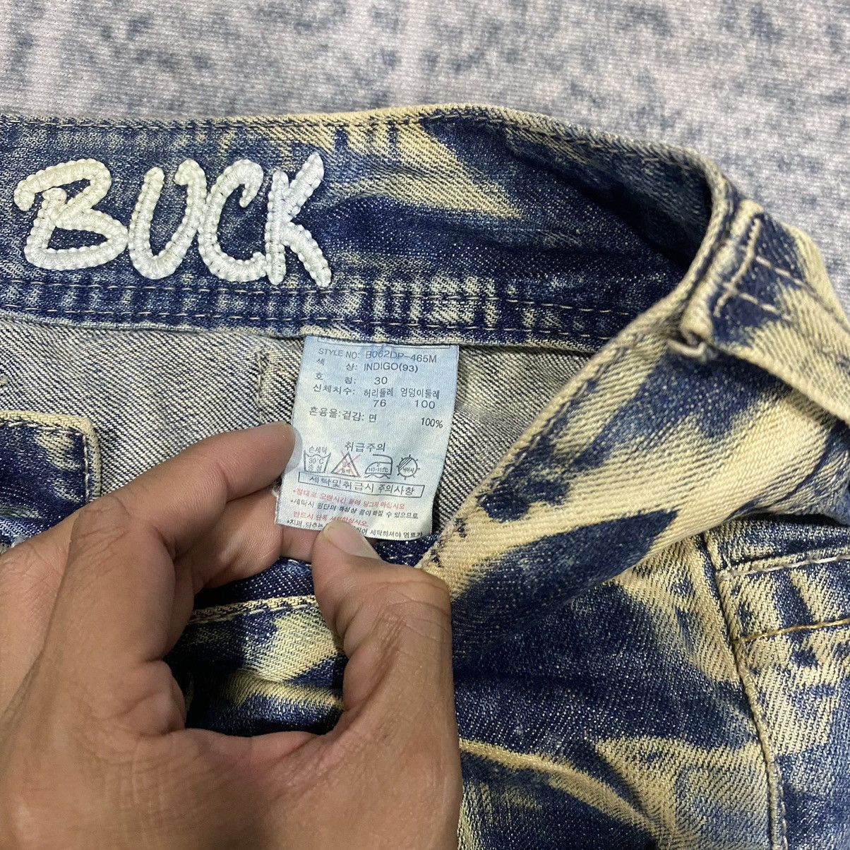 Japanese Brand Flare ☠️ Snow Buck Mud Wash Jeans Dirty Bootcut 90s Baggy Size US 32 / EU 48 - 8 Thumbnail