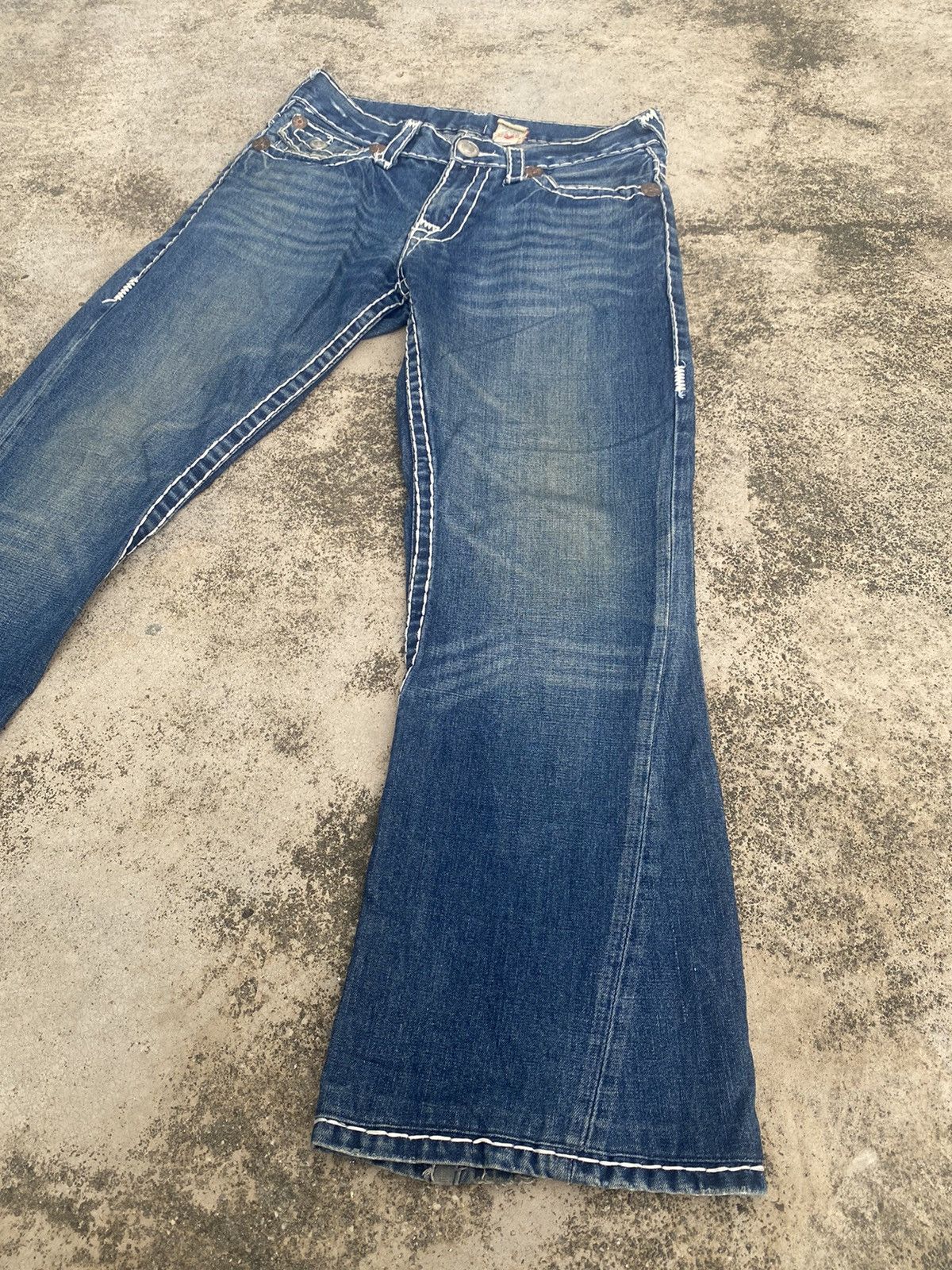 If Six Was Nine × Japanese Brand × True Religion Flare Jeans True Rerigion Size US 33 - 2 Thumbnail