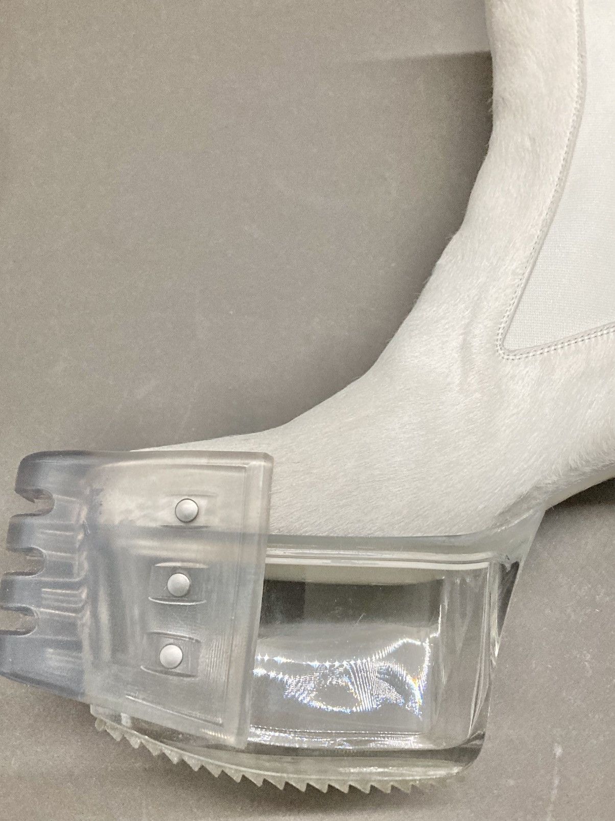 Rick Owens NEVER WORN/ Rick Owens Chalk White Grill Kiss Boots Size US 9 / EU 42 - 7 Thumbnail