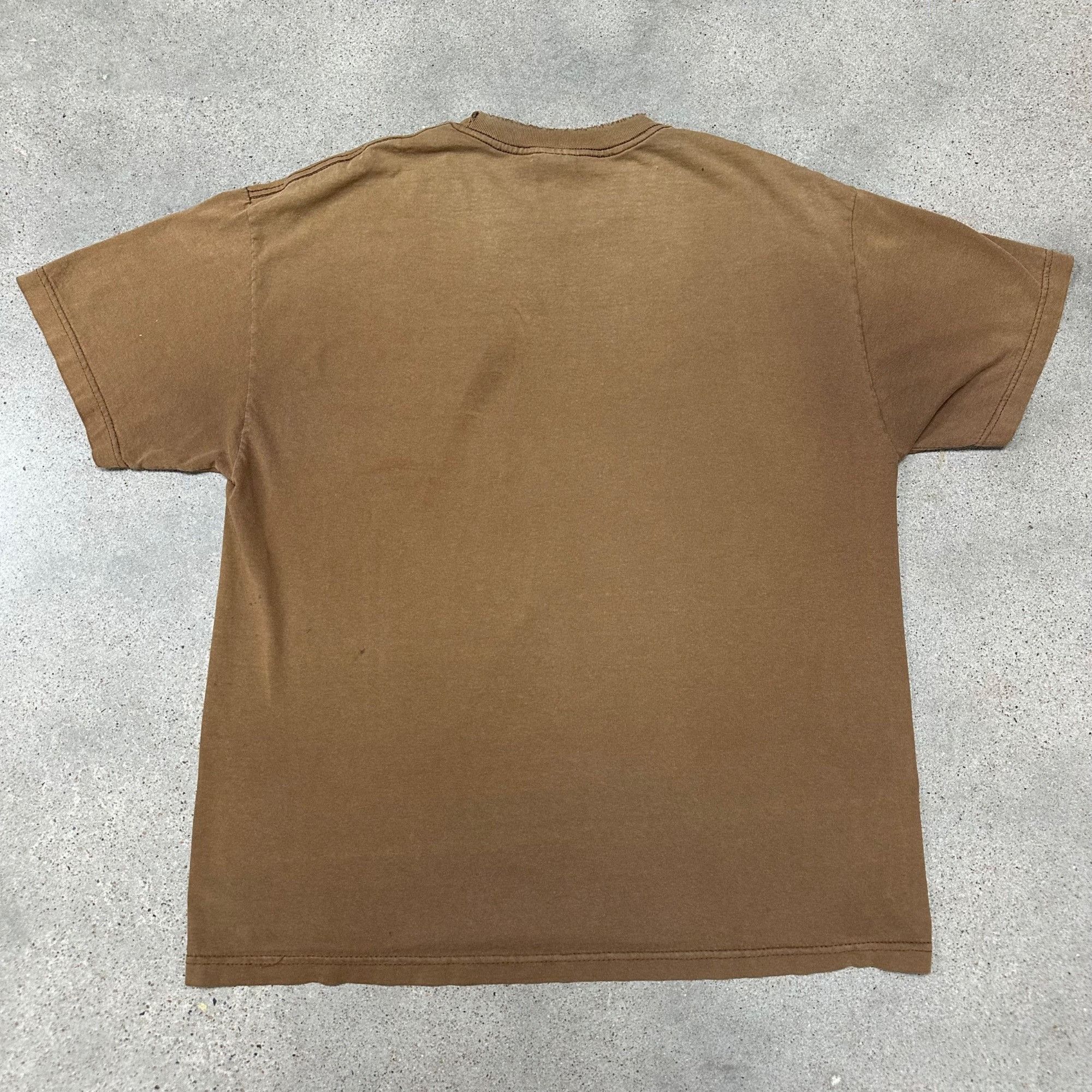 Vintage Vintage Tan Blank Original Sun Faded Distressed Shirt Size US XL / EU 56 / 4 - 2 Thumbnail