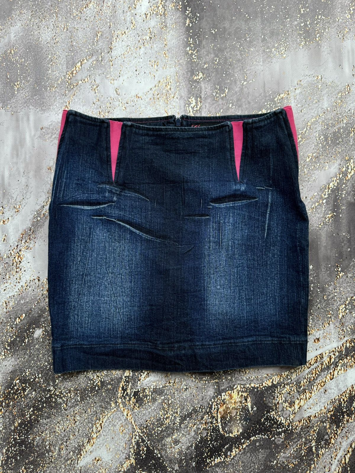 Miss Sixty × Vintage Miss Sixty Luxury Amazing Denim Mini Skirt Size 26" / US 2 / IT 38 - 1 Thumbnail