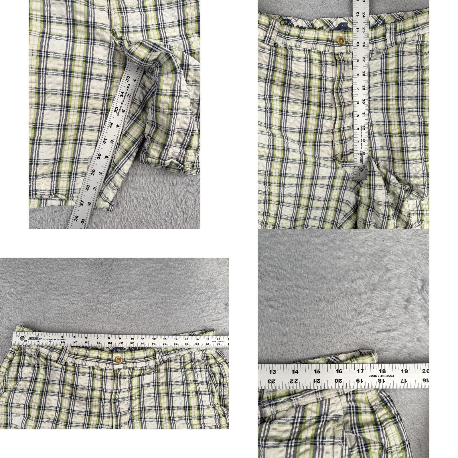 Tommy Bahama Tommy Bahama Shorts Men 38 Green Plaid 100% Cotton Woven Beach Vacation 36x9 Mens Size US 38 / EU 54 - 8 Thumbnail