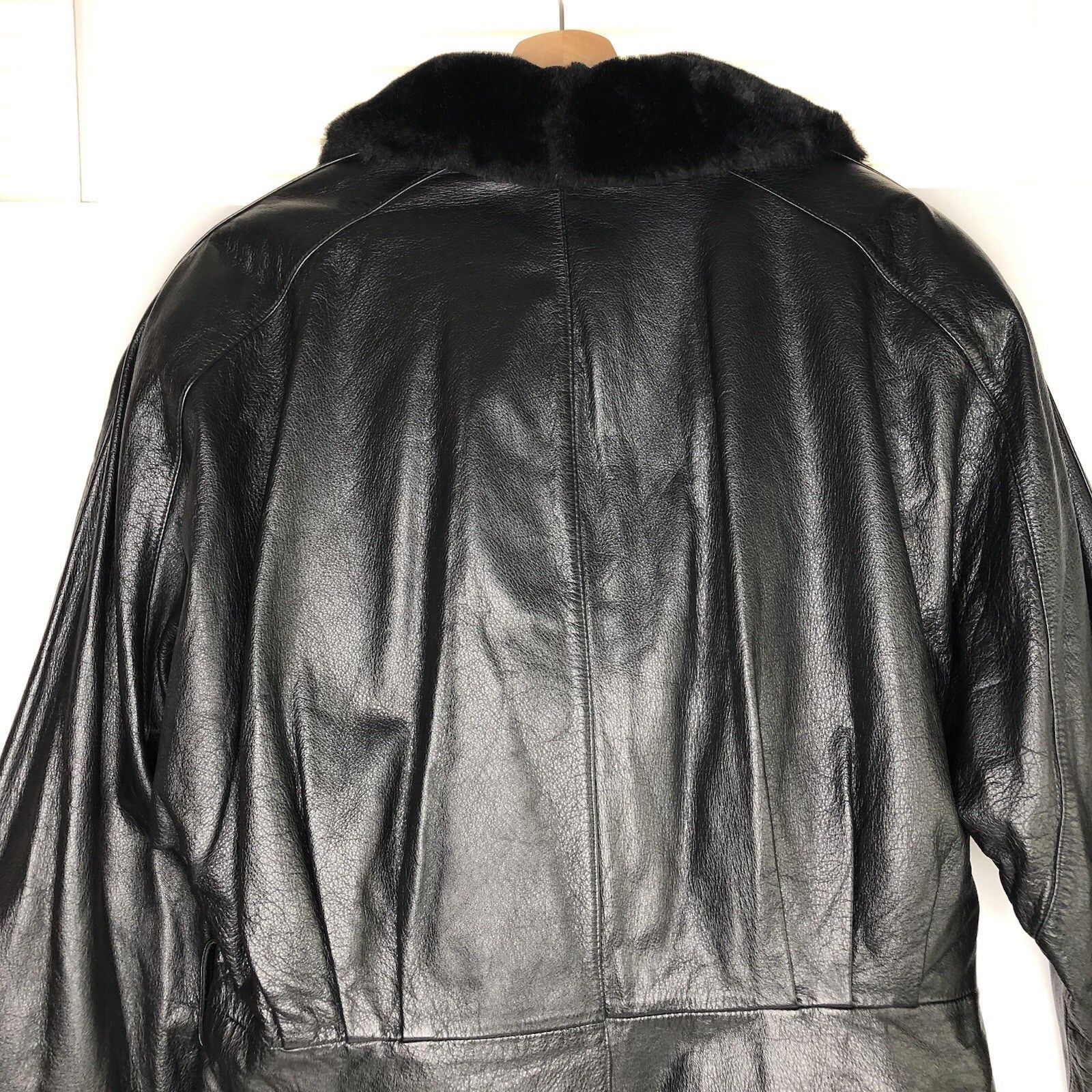 Wilson Wilsons 80s Women Black Leather Coat Jacket Sz L Insulated Size L / US 10 / IT 46 - 10 Thumbnail