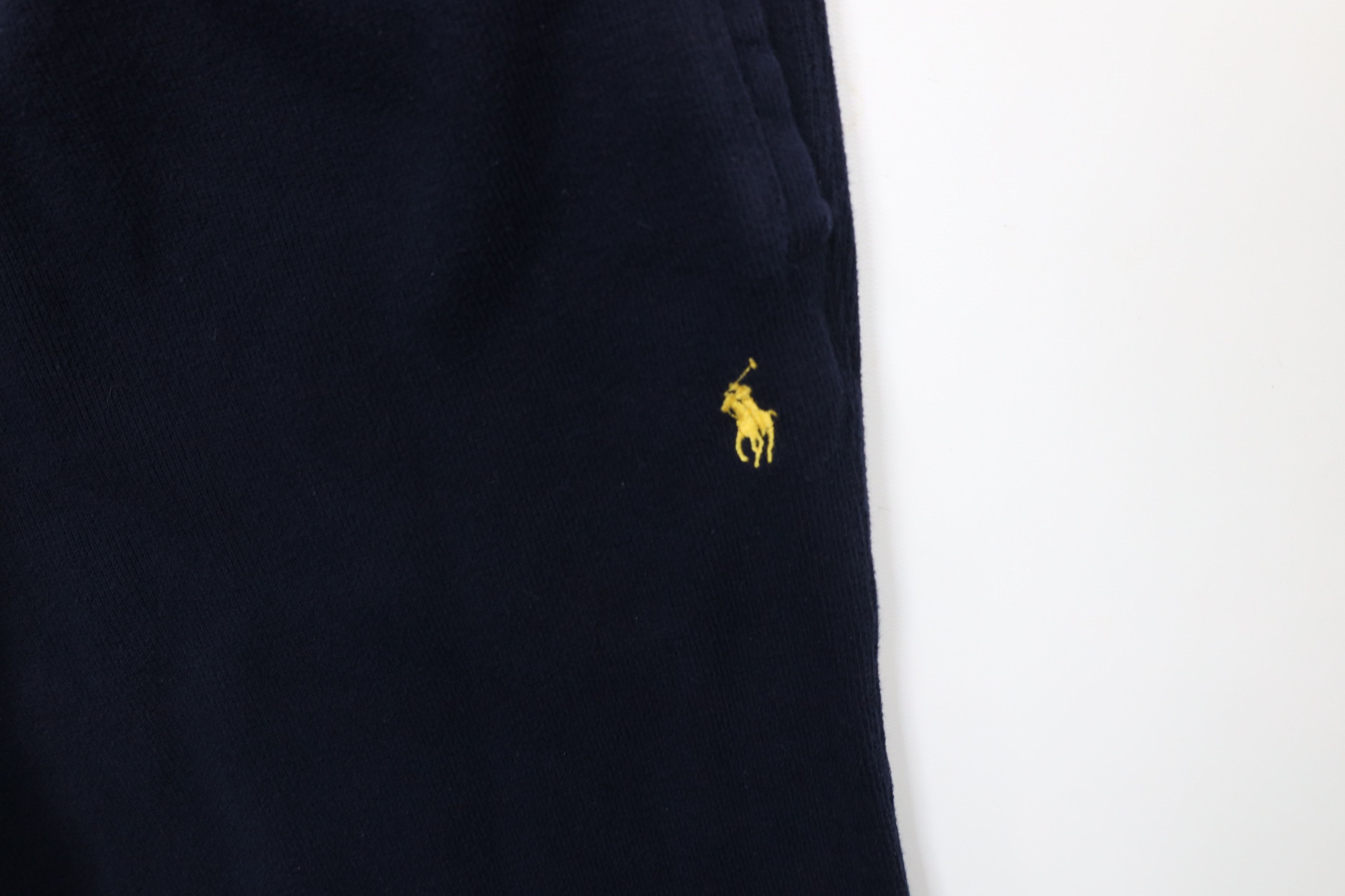 Ralph Lauren × Vintage Vintage 90s Ralph Lauren Ribbed KnitWide Leg Sweatpants Blue Size US 36 / EU 52 - 6 Thumbnail