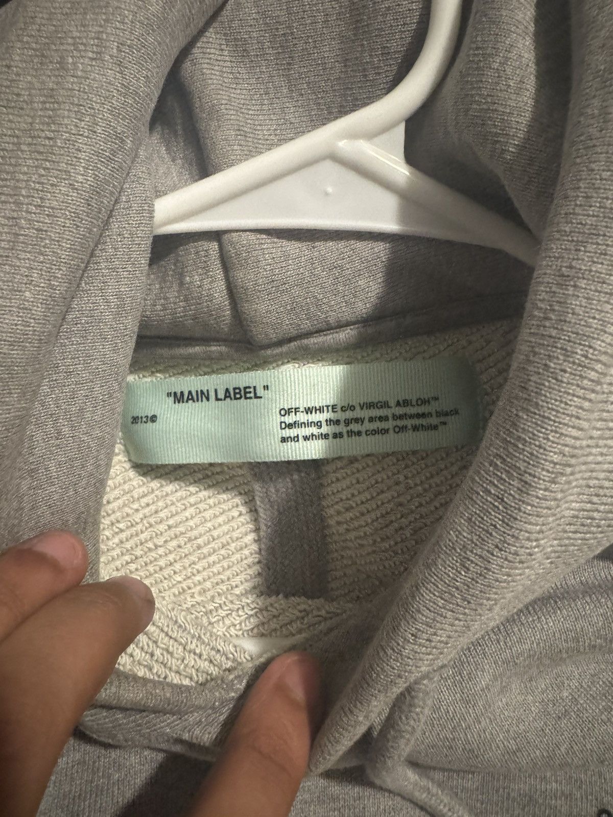 Off-White Off white “Logo” Text Hoodie Size US S / EU 44-46 / 1 - 4 Thumbnail