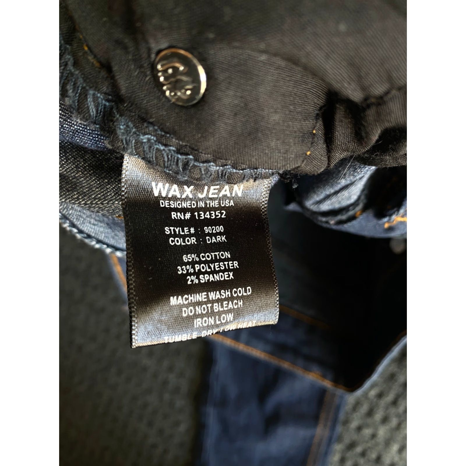 Vintage WOMEN’S WAX JEANS Premium Wax Jean Size 7 Skinny Stretch Dark Blue Denim 90200 Jeans Slim 30In Inseam Women Style 90200 90200 Womens Jeans Size 28" / US 6 / IT 42 - 5 Thumbnail