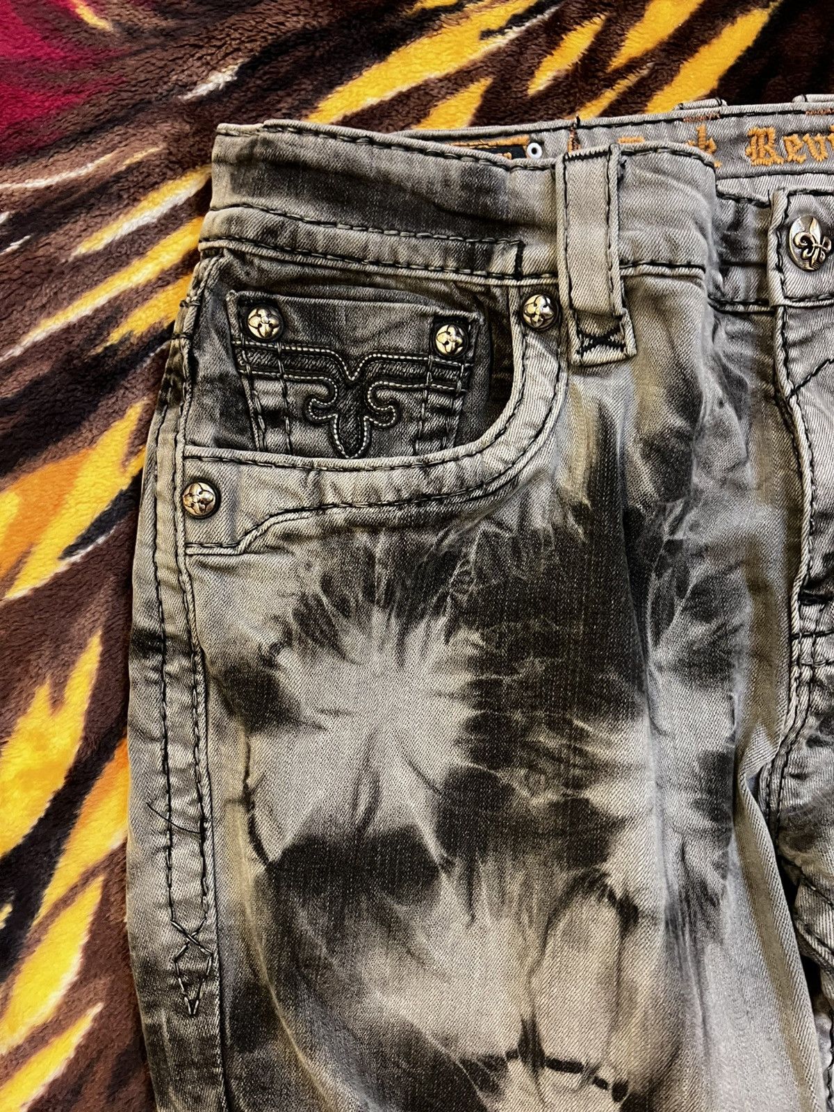 Japanese Brand × Rock Revival Rock Revival Steven Straight Size 38 Jeans Size US 38 / EU 54 - 13 Thumbnail