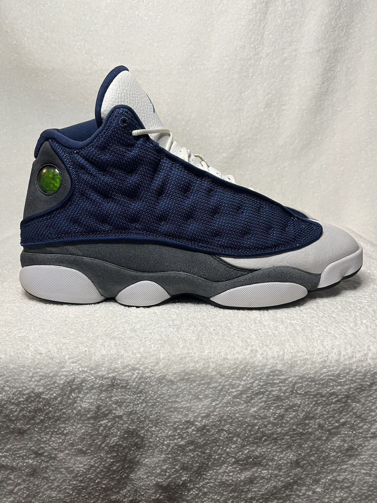 image of Jordan Nike Air Jordan 13 Retro Flint 2020 Size 13 Shoes in Blue, Men's