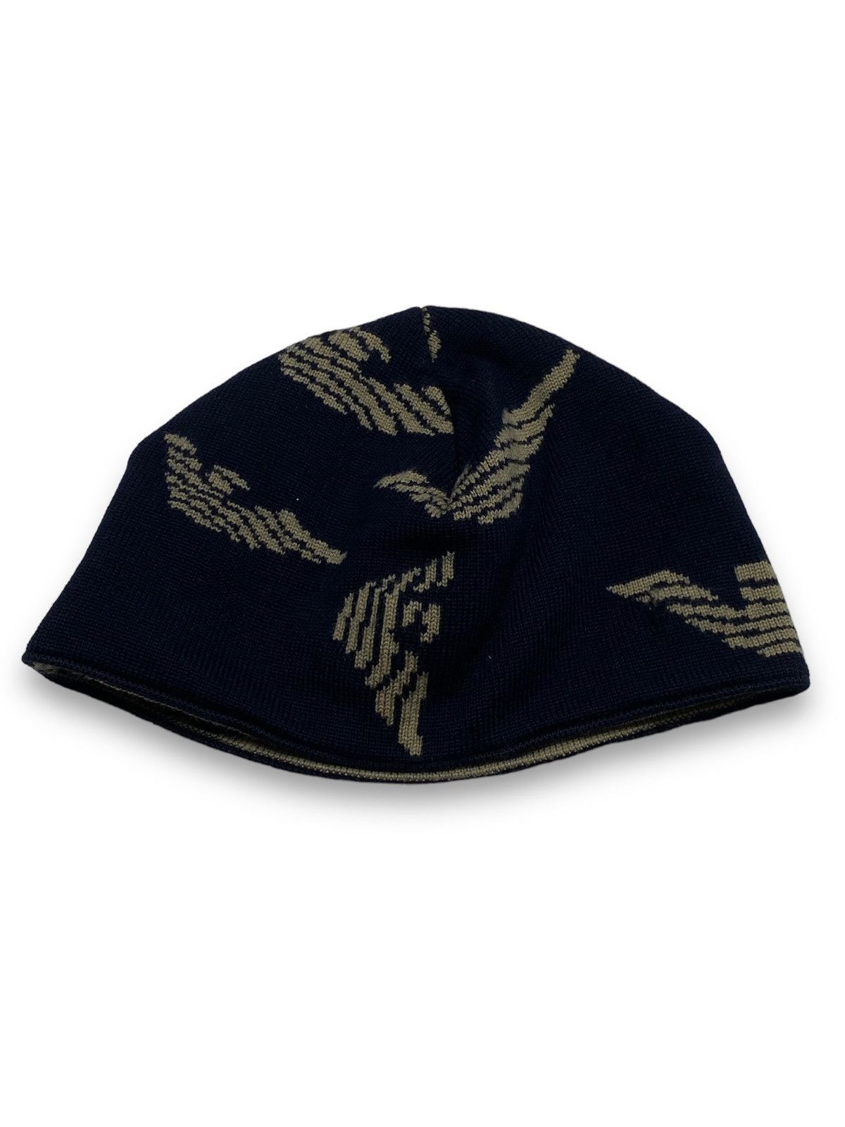 Armani Vintage ARMANI Reversible Hat Monogram Overprint Pattern Size ONE SIZE - 1 Thumbnail