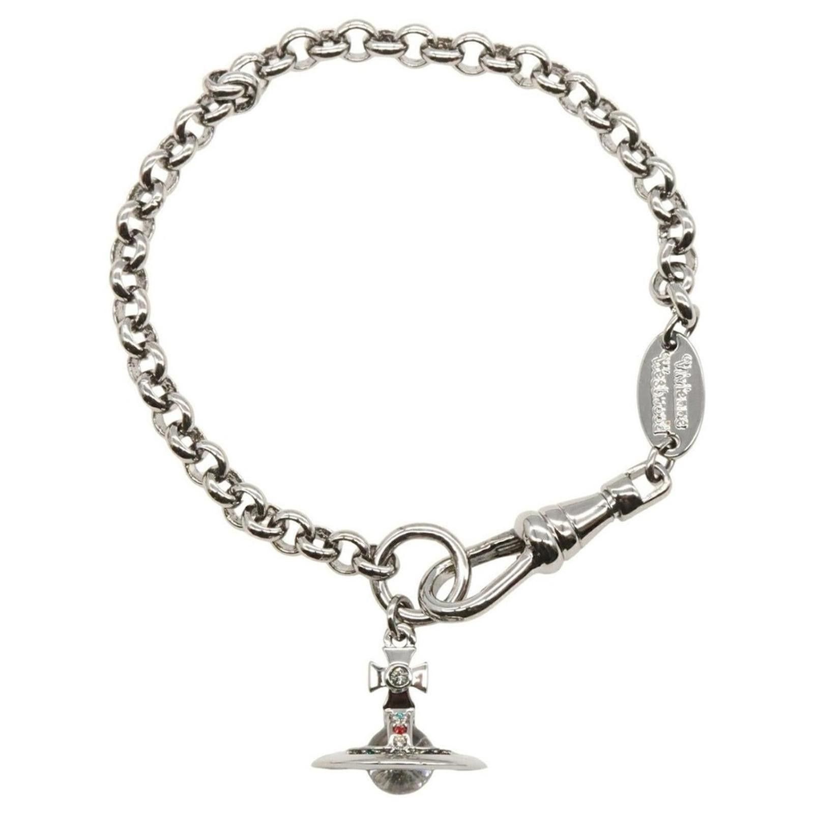 Vivienne Westwood Vivienne Westwood Petite Orb Bracelet – Silver Tone Size ONE SIZE - 1 Thumbnail