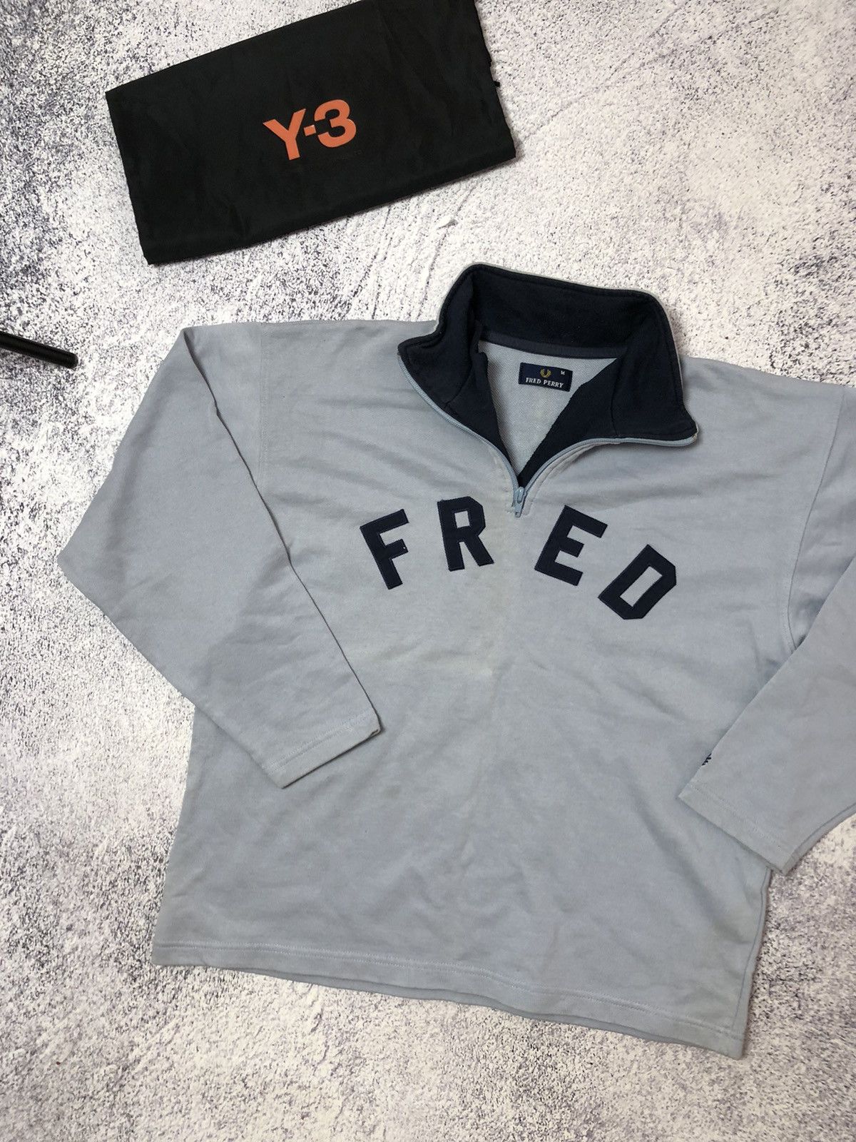 Fred Perry × Vintage Vintage men’s sweater Fred Perry size M y2k casual ykk Size US M / EU 48-50 / 2 - 3 Thumbnail