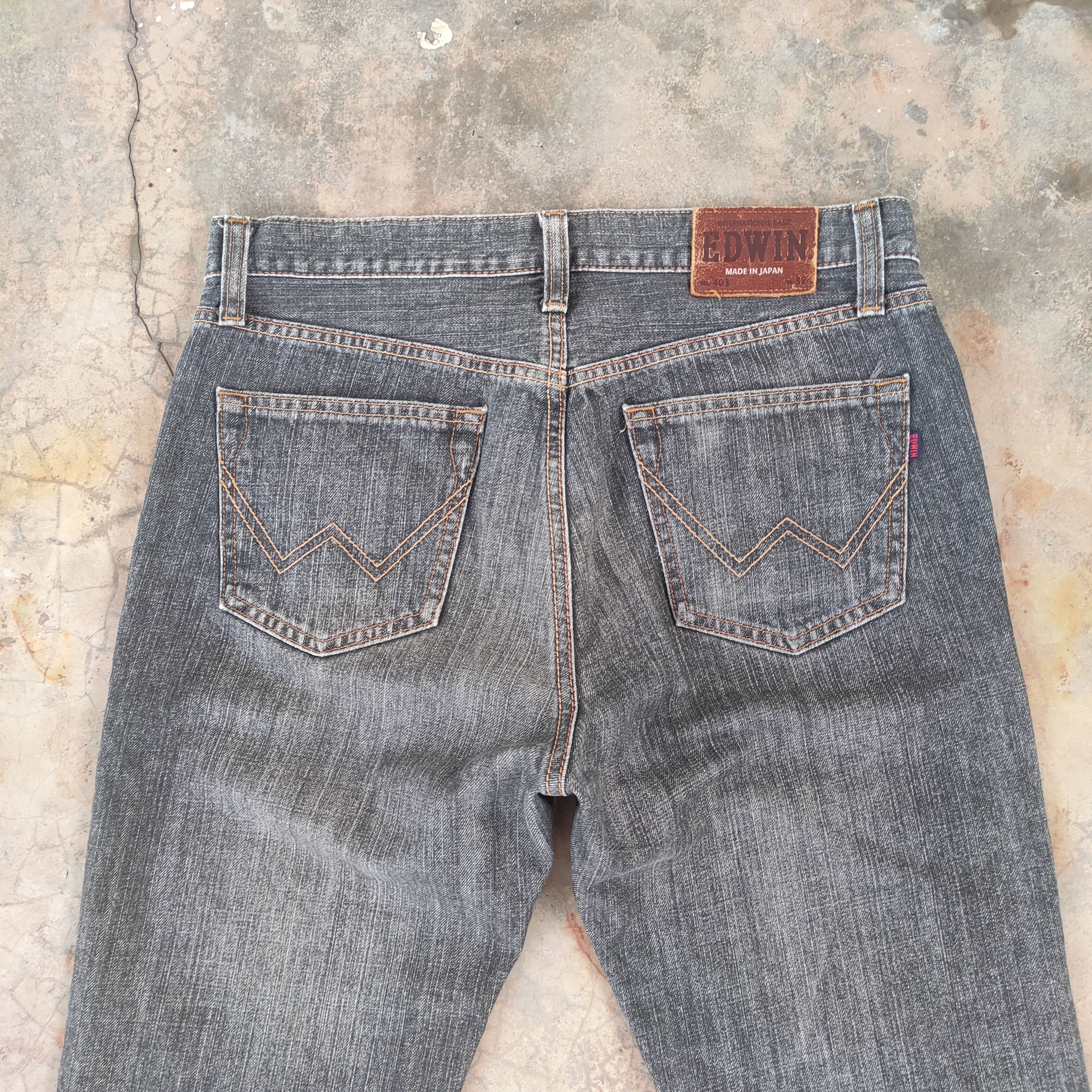 Edwin W33 VINTAGE EDWIN FADED BLACK DISTRESSED JEANS PANTS Size US 33 - 9 Thumbnail