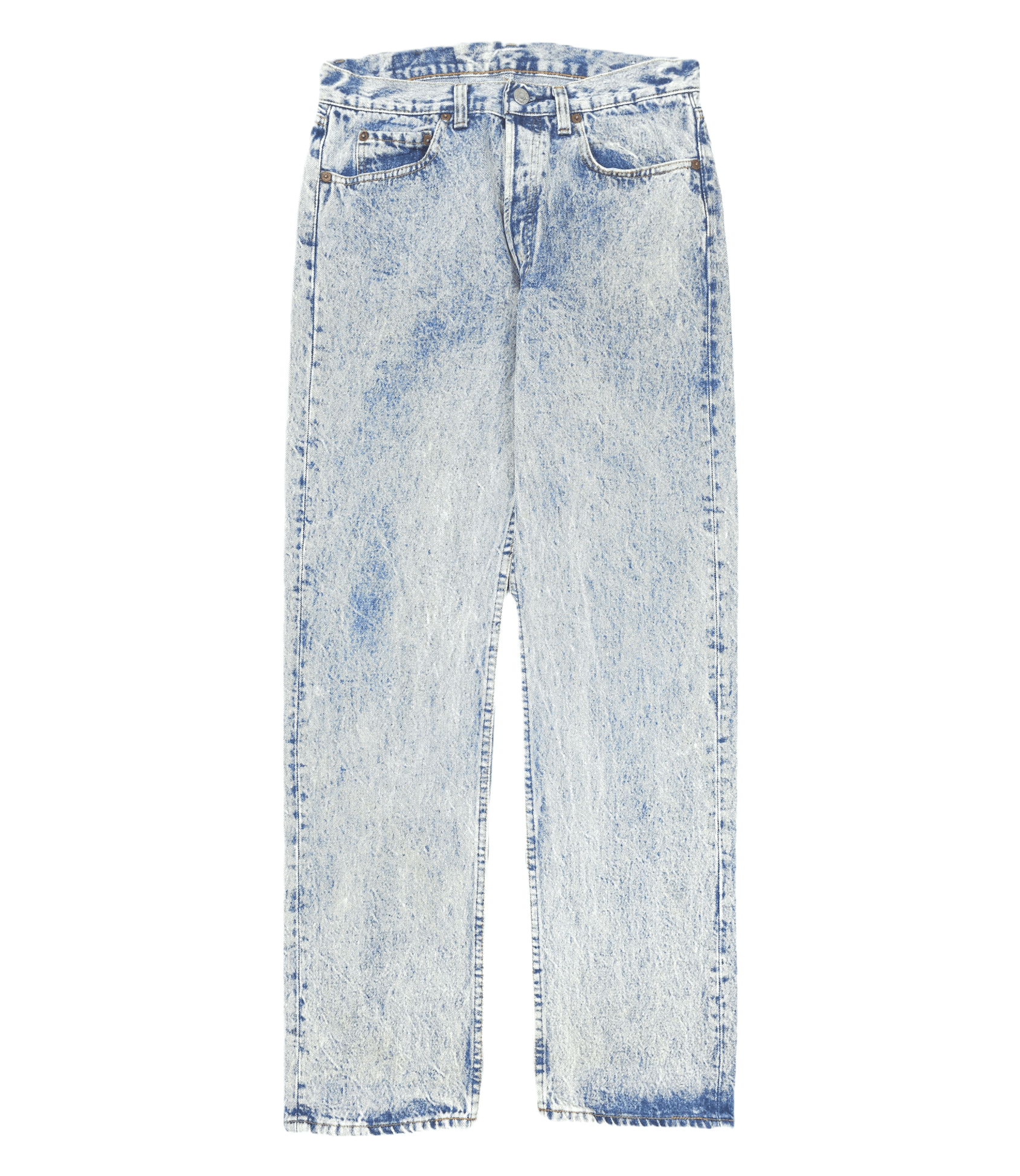 Levi's × Levi's Vintage Clothing × Vintage 💎 33/34 Vintage 90's Levi's 501 Acid Washed Straight Jeans Size US 33 - 1 Thumbnail