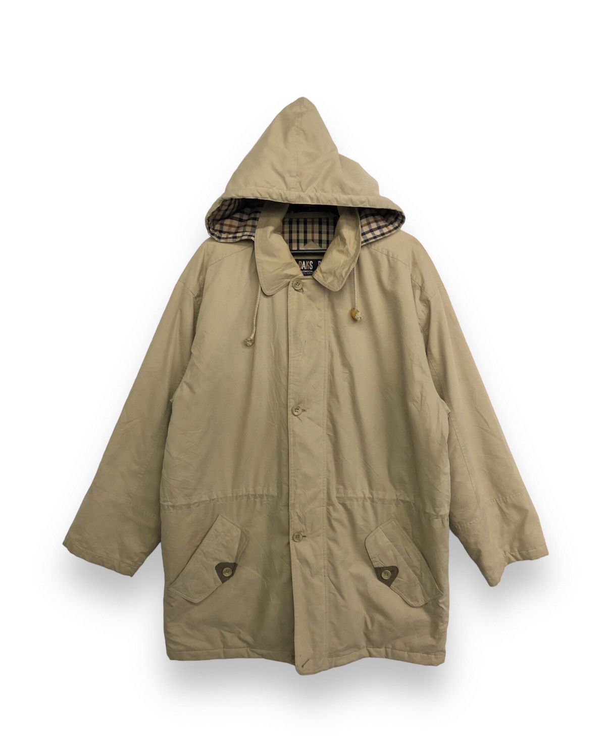DAKS Vintage Daks London Hooded Parka Jacket Size US XL / EU 56 / 4 - 2 Thumbnail