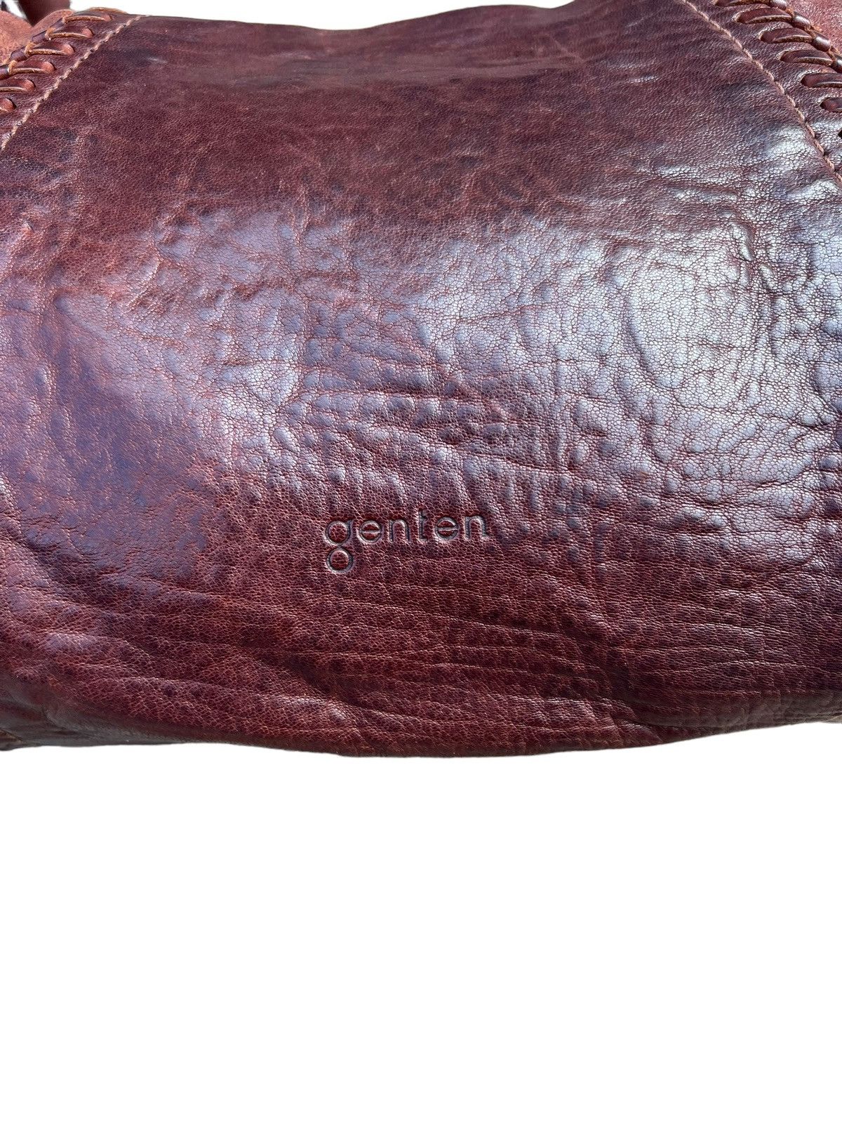 Leather genten Japan Patina Leather Mini Hobo Bag Size ONE SIZE - 2 Thumbnail