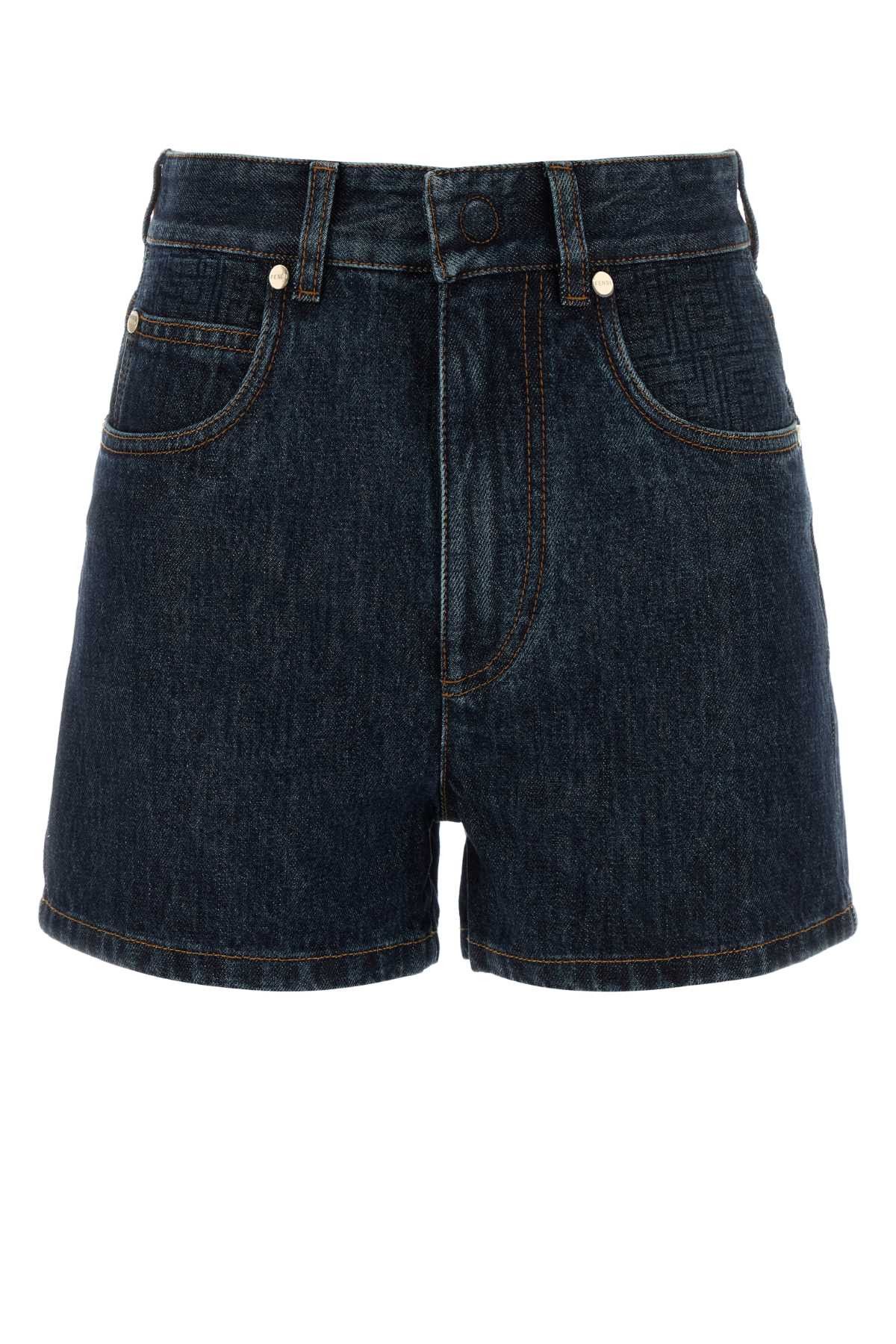 Fendi Denim Shorts Size 26" / US 2 / IT 38 - 1 Thumbnail