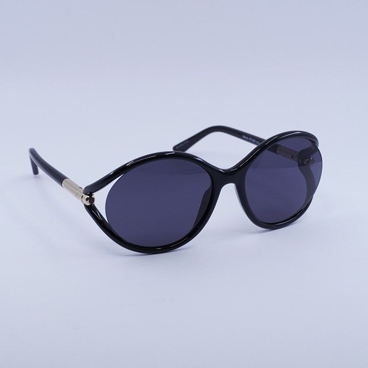 Tom Ford Tom Ford Melody FT1090 01A Sunglasses Shiny Black Geometric Size ONE SIZE - 3 Thumbnail