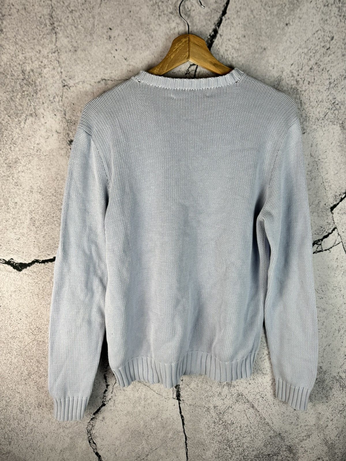Vintage Vintage Polo Ralph Lauren Baby Blue Knit Sweater Size Size US XS / EU 42 / 0 - 2 Thumbnail