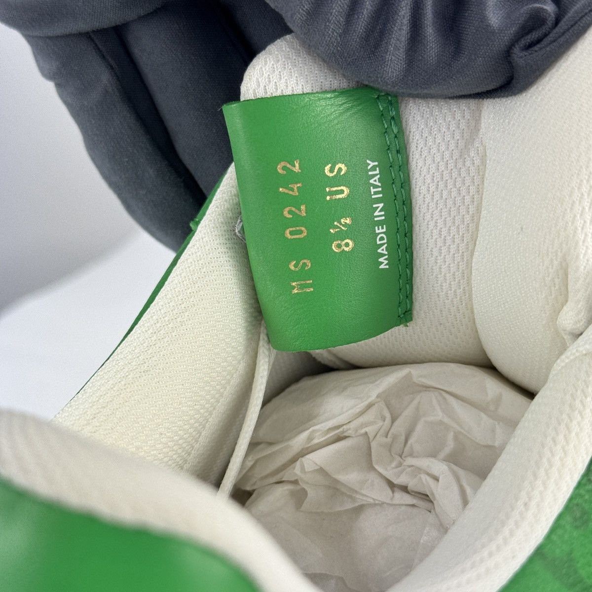 Louis Vuitton x Nike Air Force 1 By Virgil Abloh Green Sneakers Size US 8.5 / EU 41-42 - 11 Thumbnail