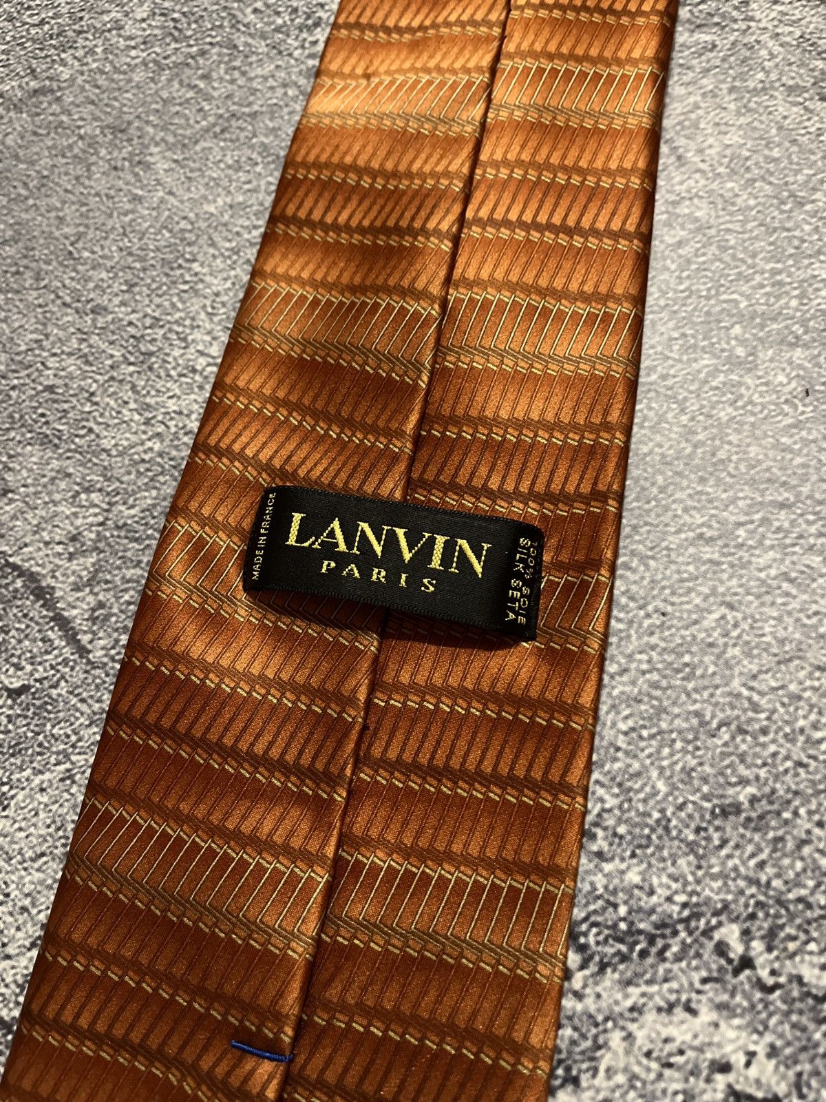 Lanvin Lanvin Paris 100% Silk Tie Size ONE SIZE - 4 Thumbnail