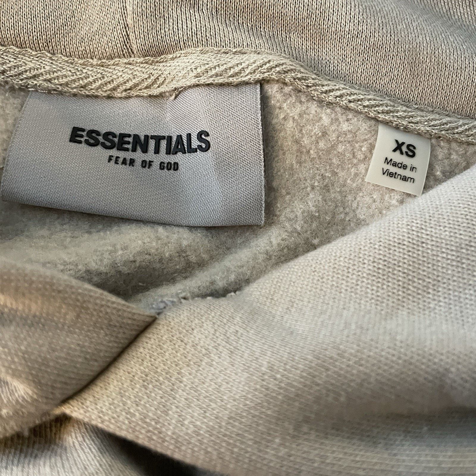 Essentials Essentials Fear Of God Hoodie Logo Reflective Olive Beige XS Size US XS / EU 42 / 0 - 9 Thumbnail