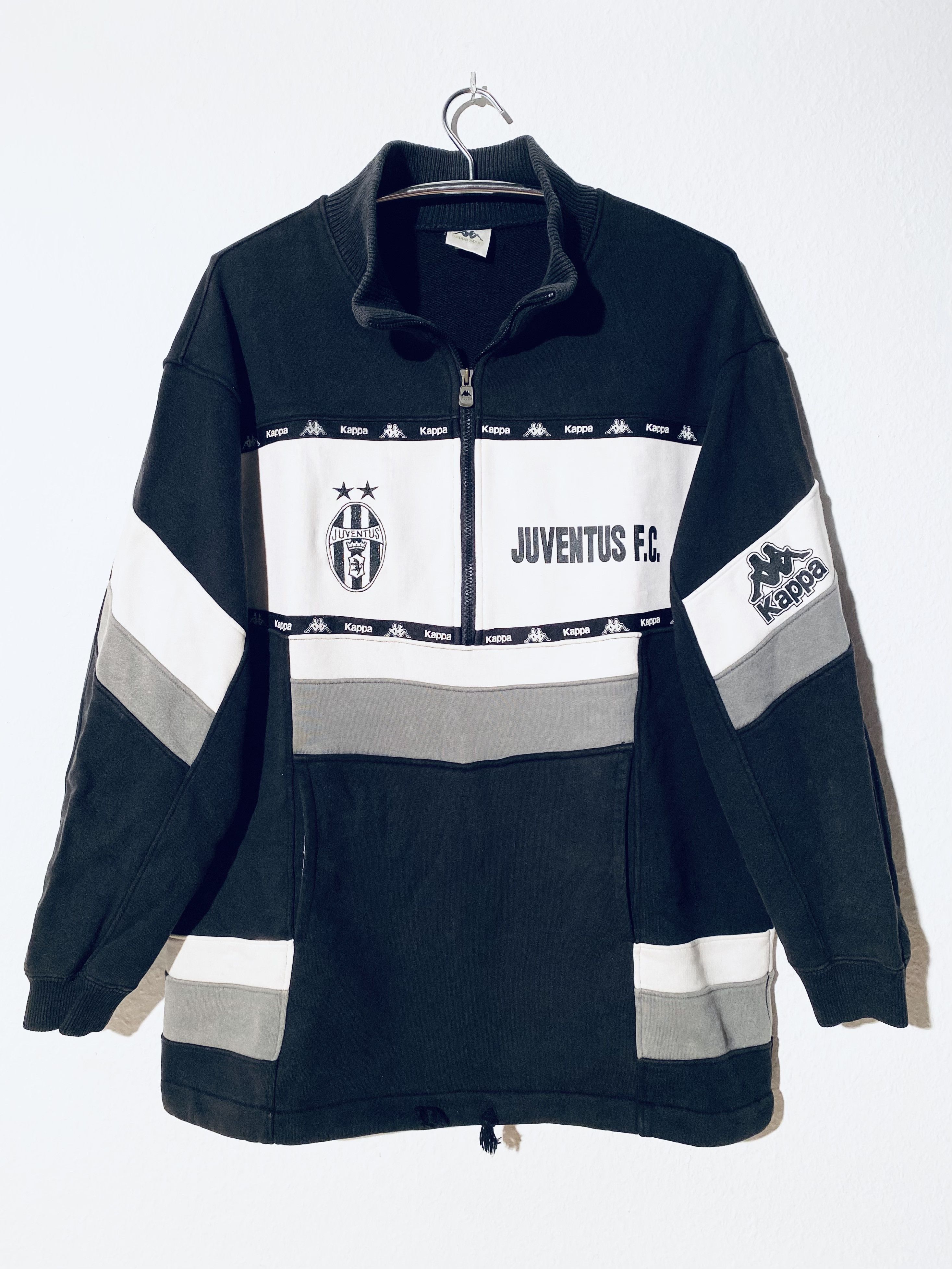Kappa Juventus 1/4 Zip Football Soccer Training Jacket 90s Size US L / EU 52-54 / 3 - 1 Thumbnail